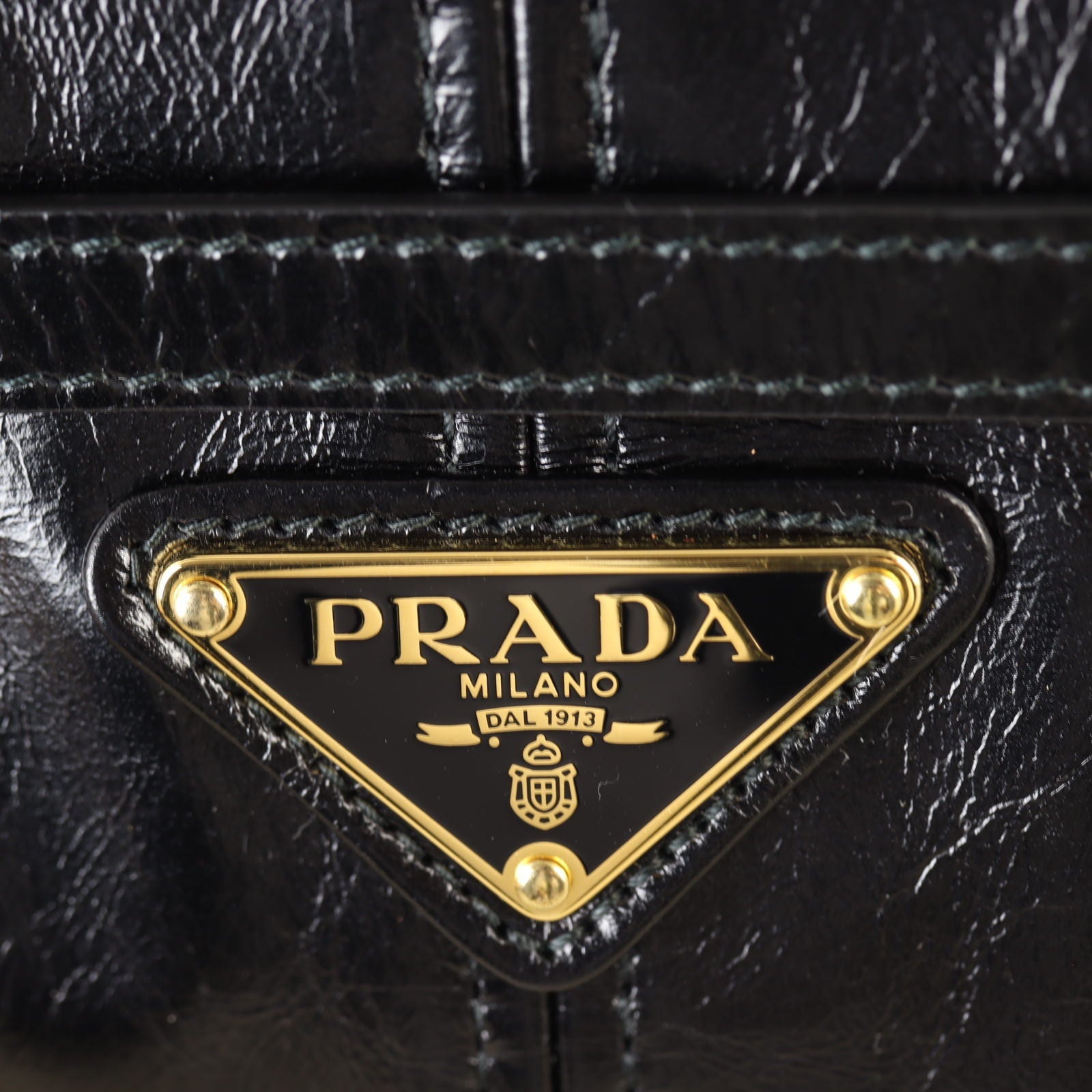 Prada Vitello Shine Bonnie Shoulder Bag Mini