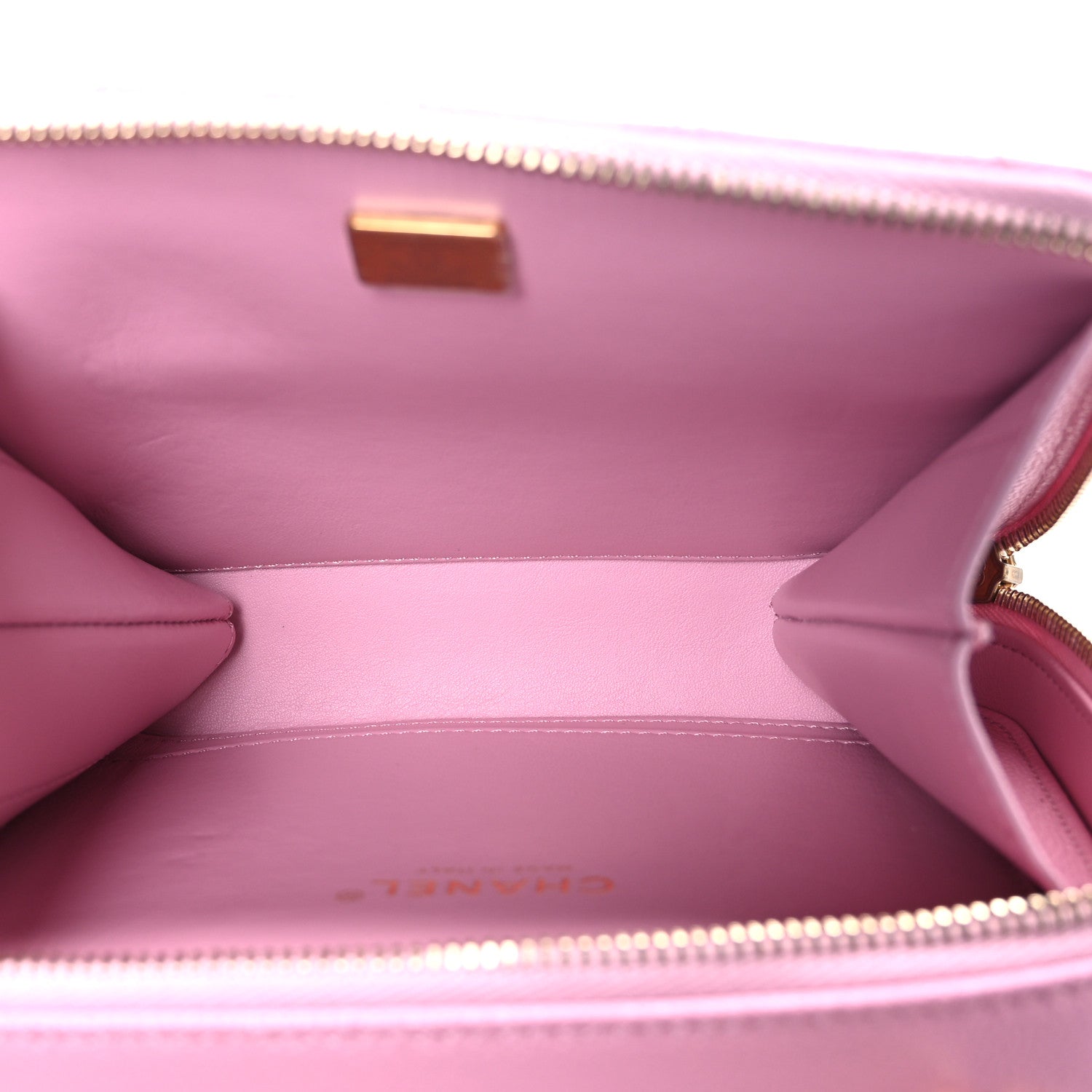 Caviar Quilted Pick Me Up Small Vanity Case Dark Pink