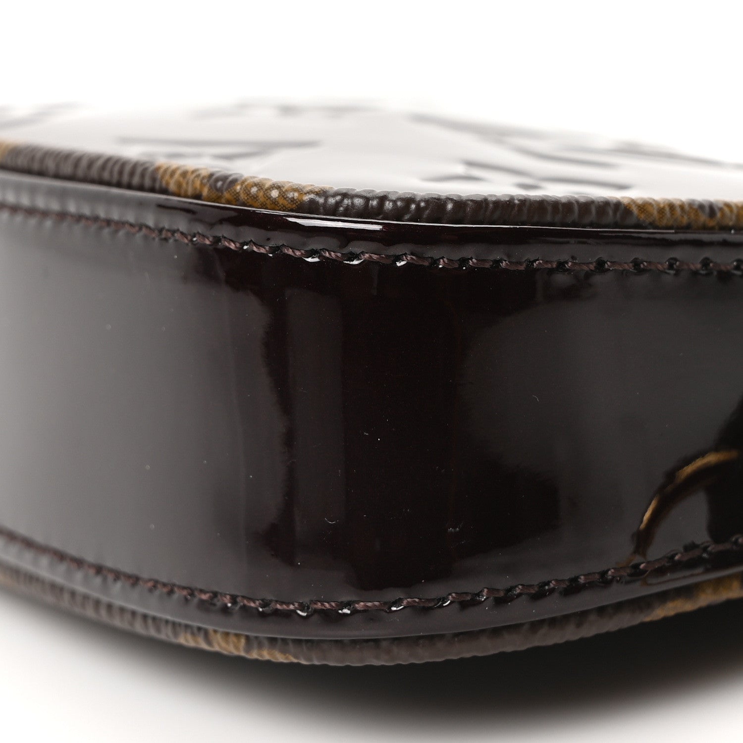Vernis Monogram Mini Pochette Accessories Amarante