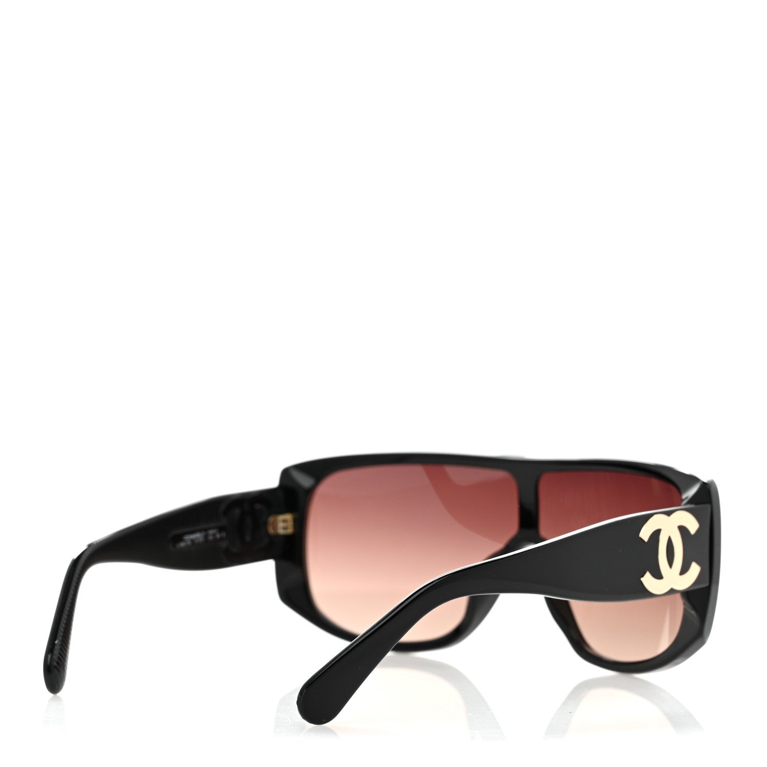 Acetate Shield Sunglasses 5495-A Black