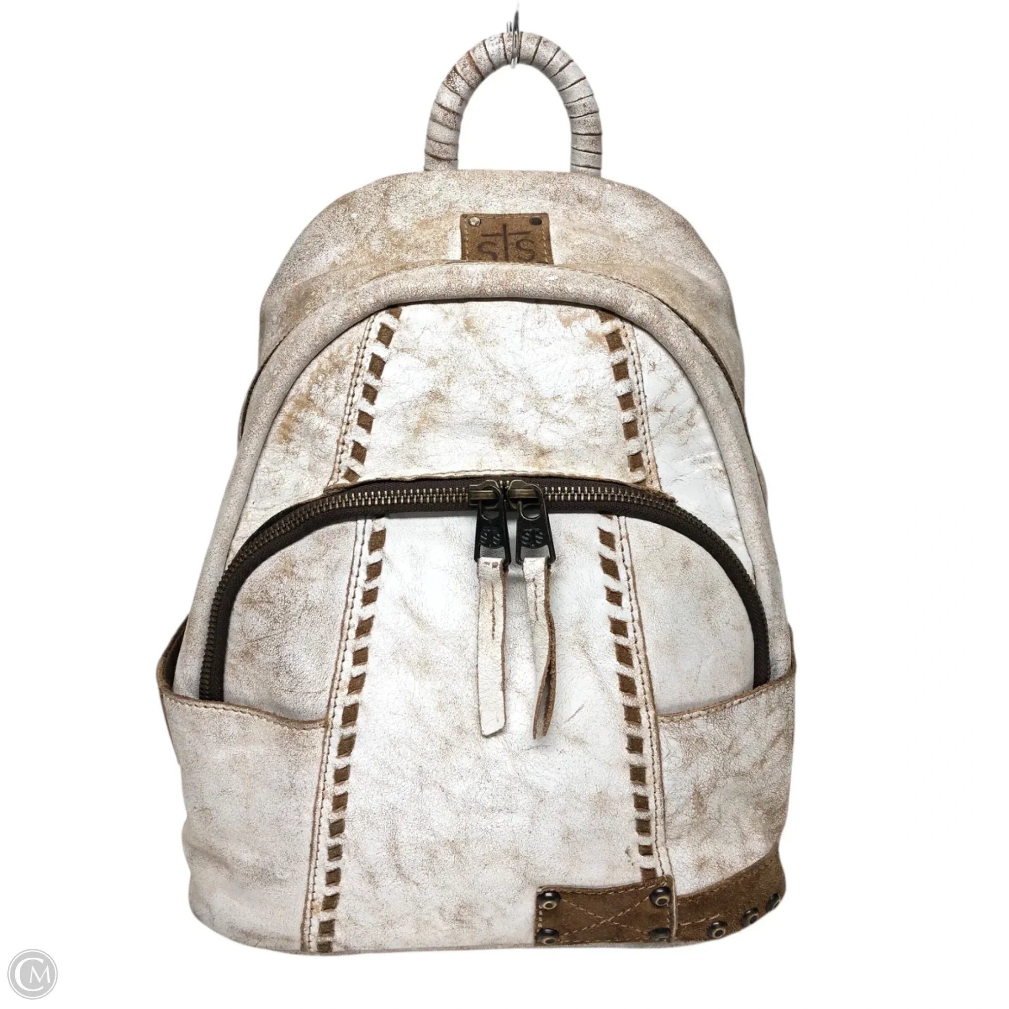 Backpack Leather By Cmb, Size: Medium