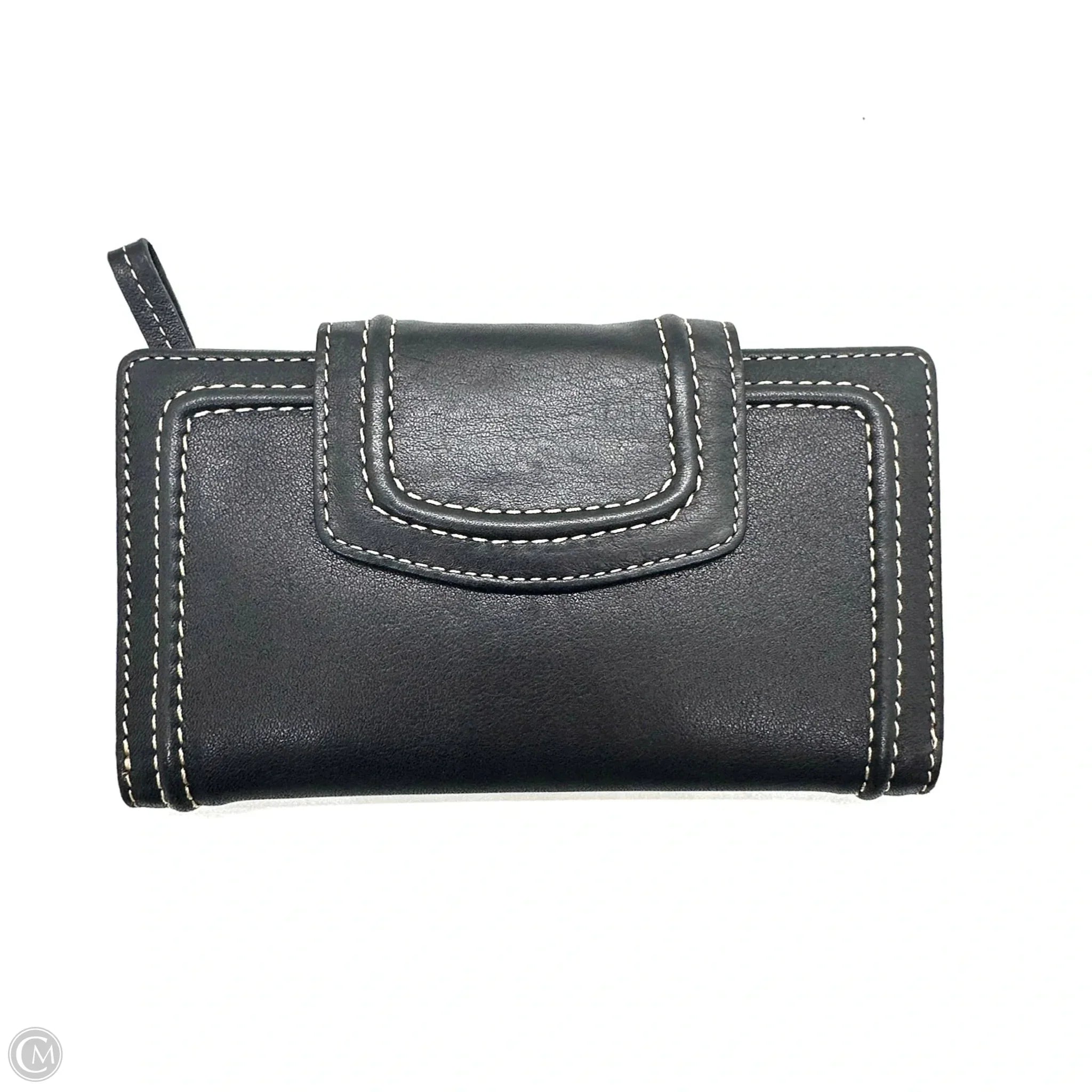 Wallet Leather By Fossil, Size: Medium