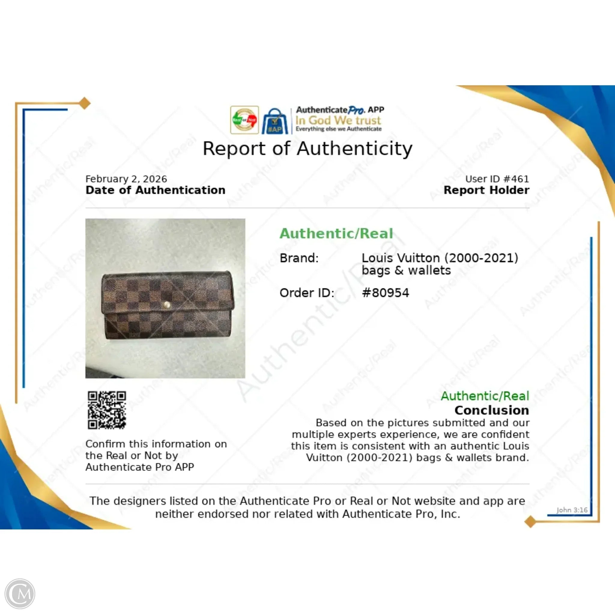 Wallet Luxury Designer By Louis Vuitton, Size: Large