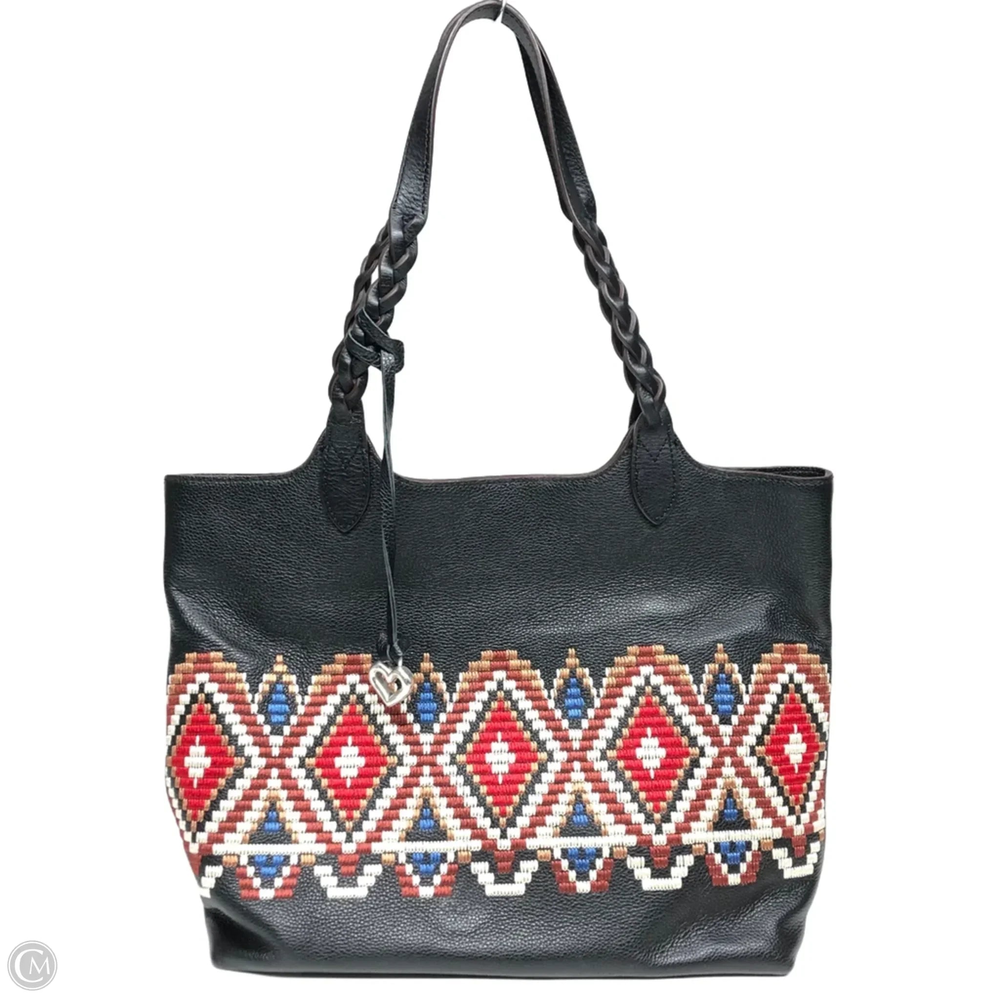 Tote Leather By Brighton, Size: Medium