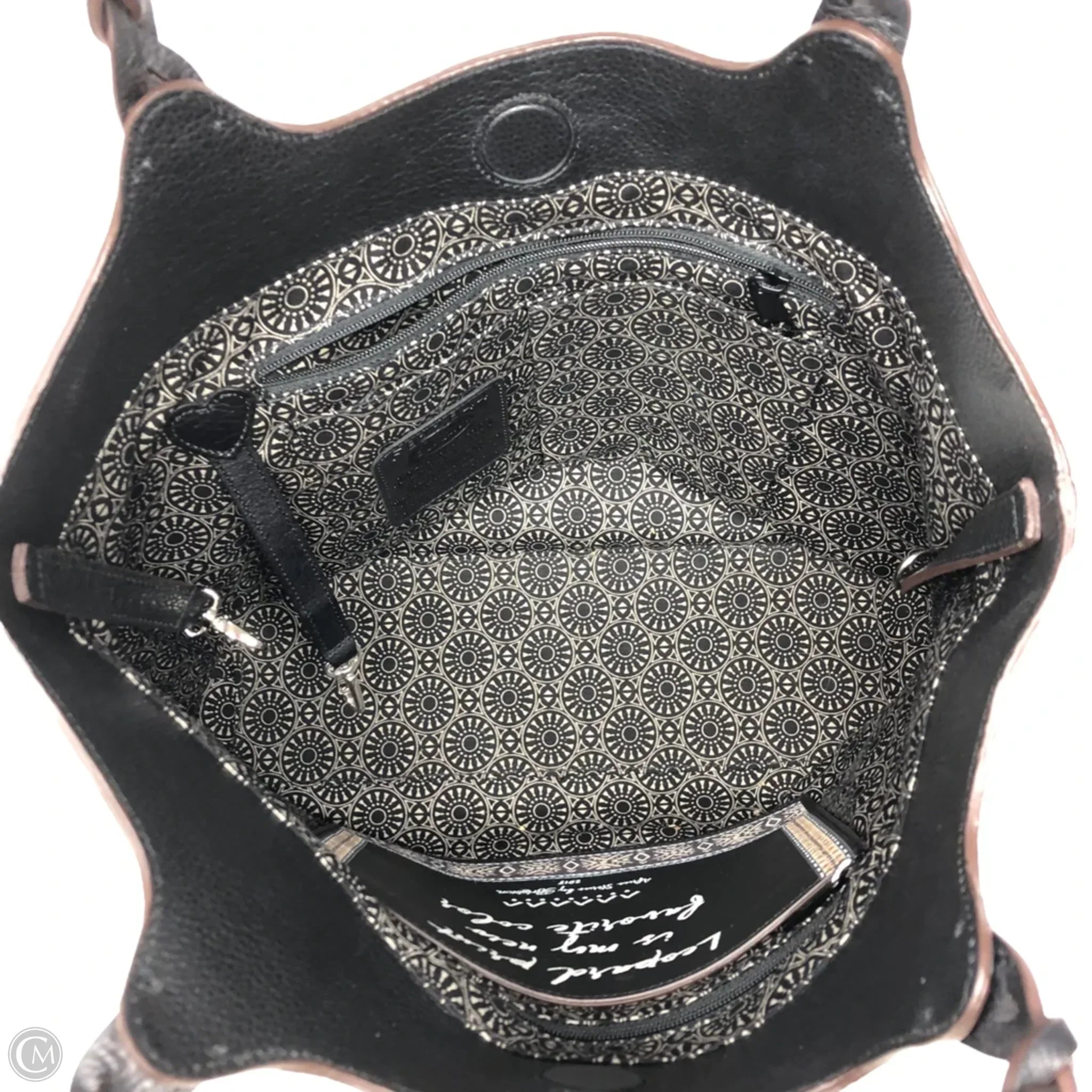 Tote Leather By Brighton, Size: Medium