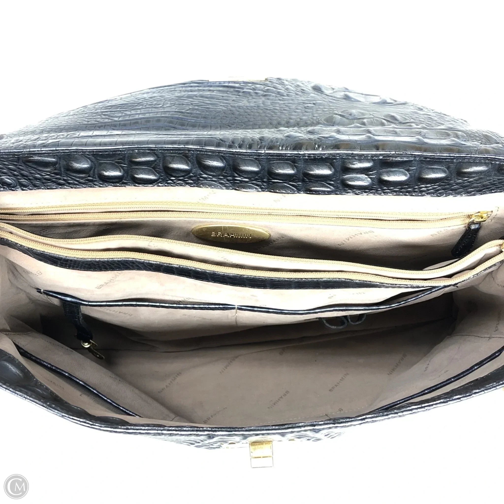 Handbag Designer By Brahmin, Size: Large