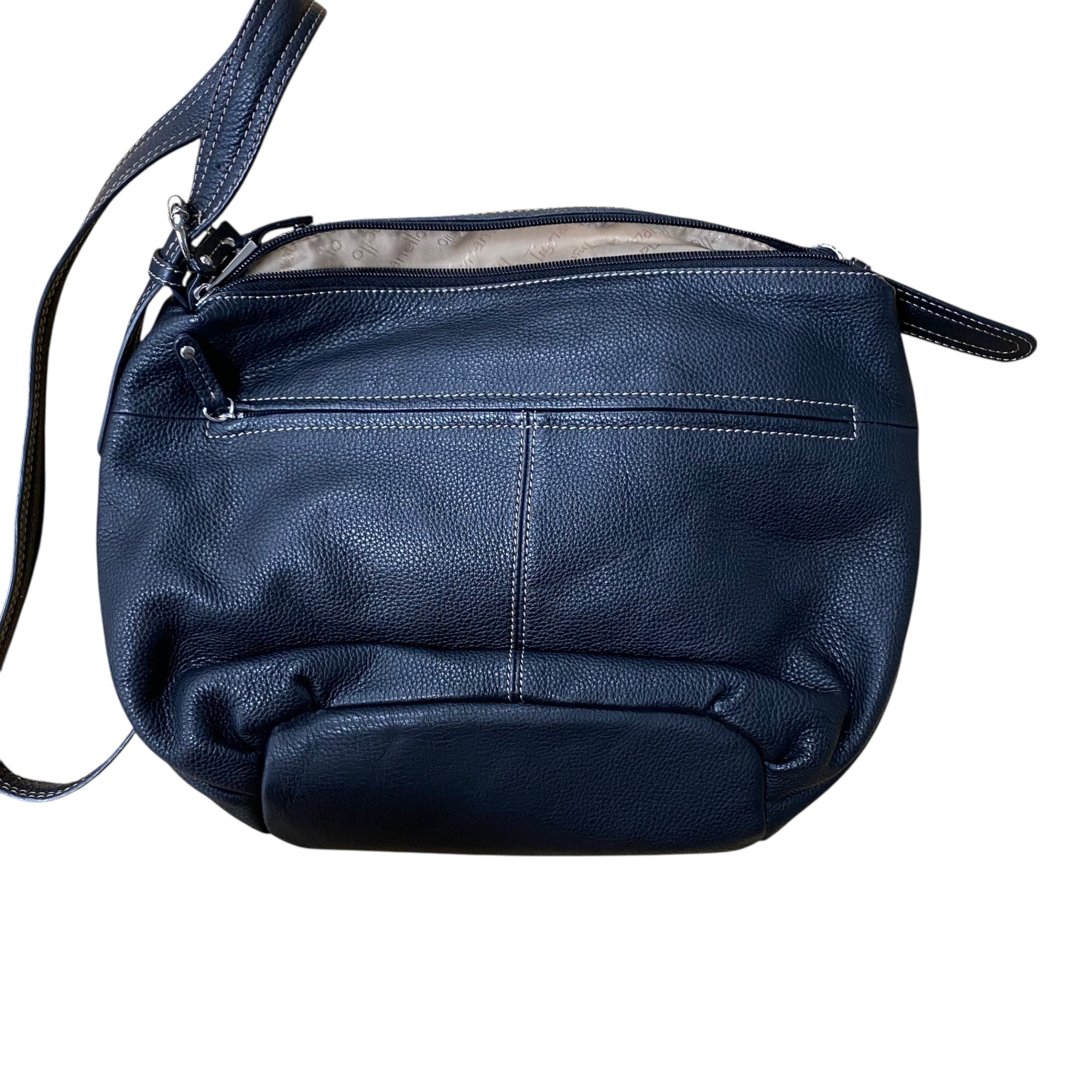 Crossbody Leather By Tignanello  Purses In Black, Size:Medium