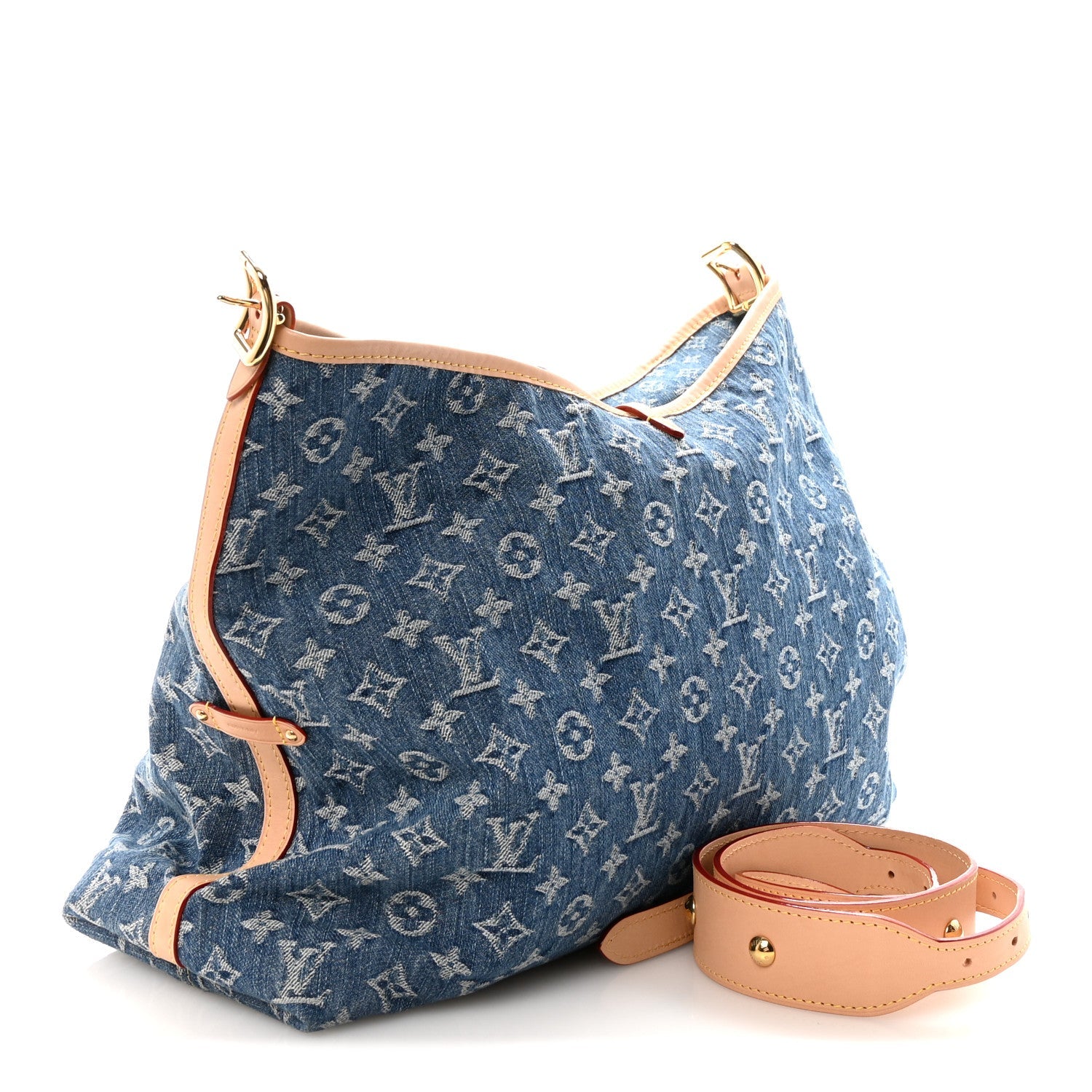 Monogram Denim CarryAll MM Blue