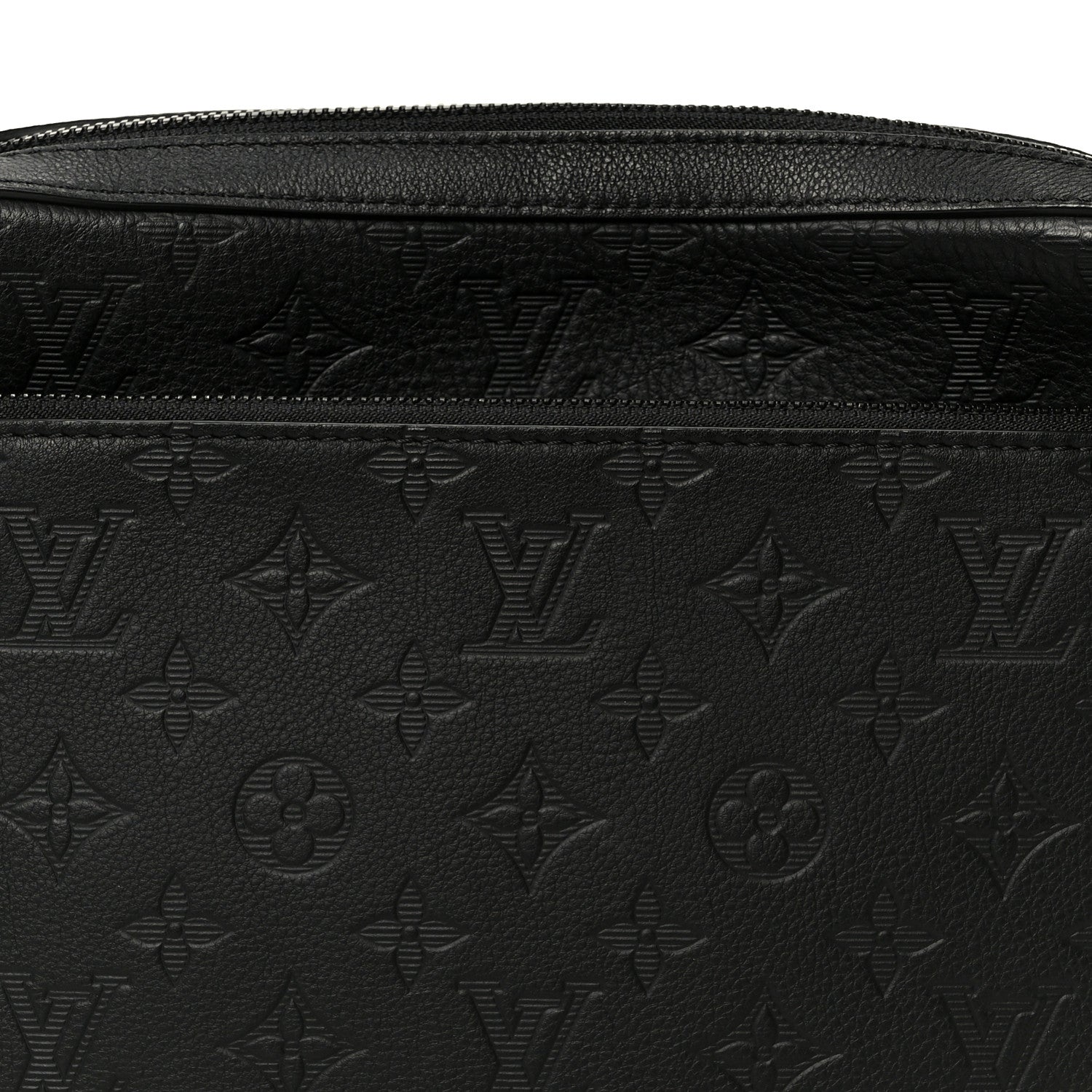 Calfskin Monogram Shadow Trio Messenger Black