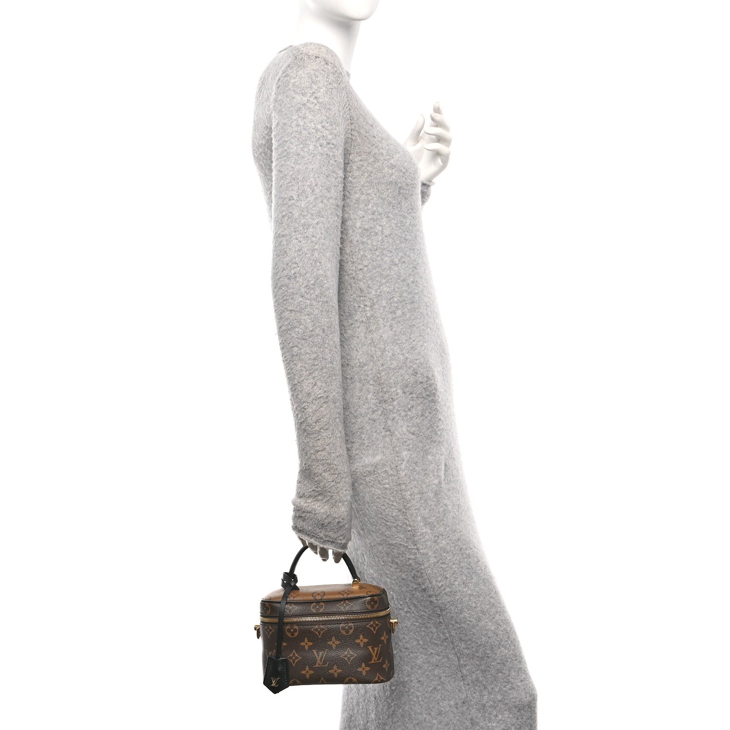 Reverse Monogram Vanity Chain Pouch