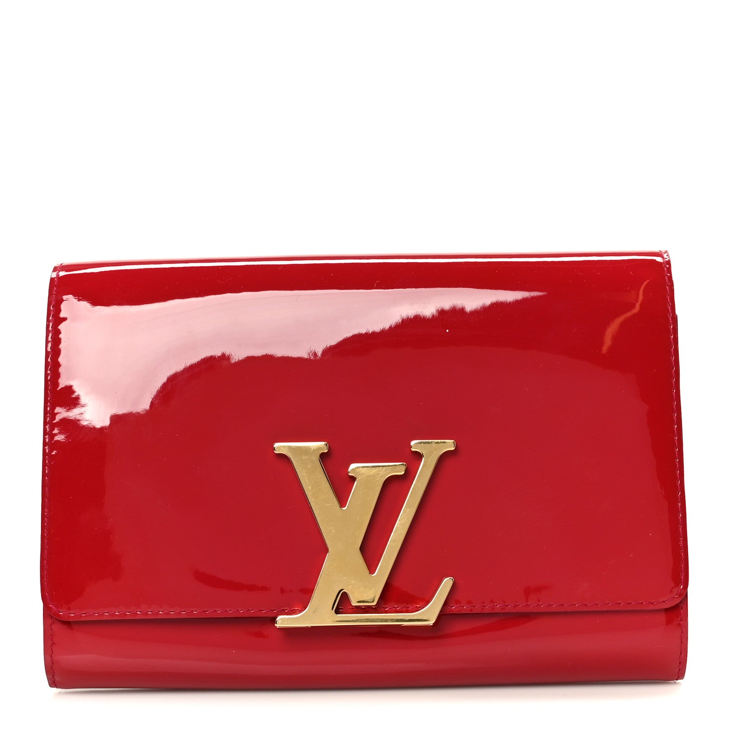 Patent Louise Clutch Rose Indien