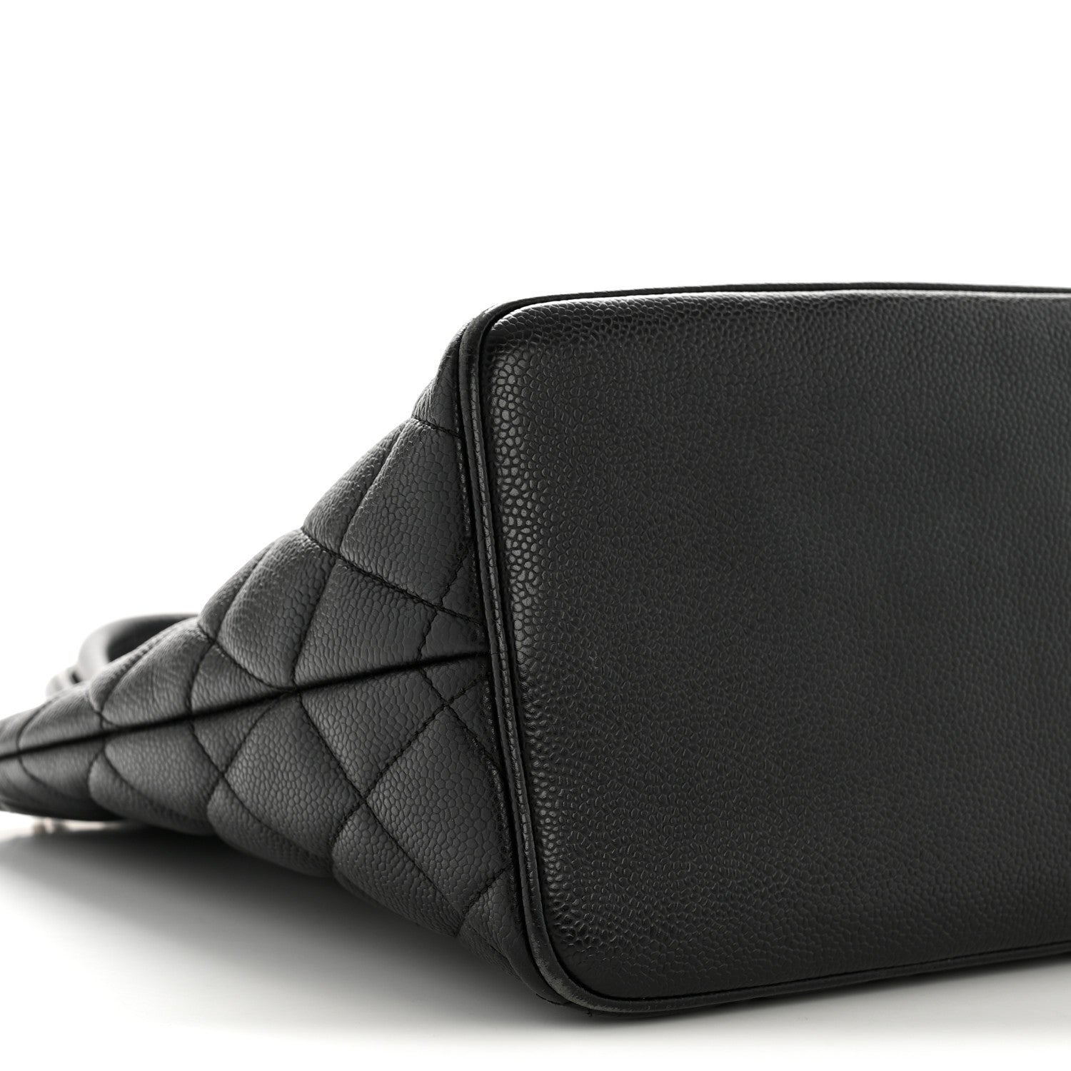 Caviar Quilted Medallion Tote Black