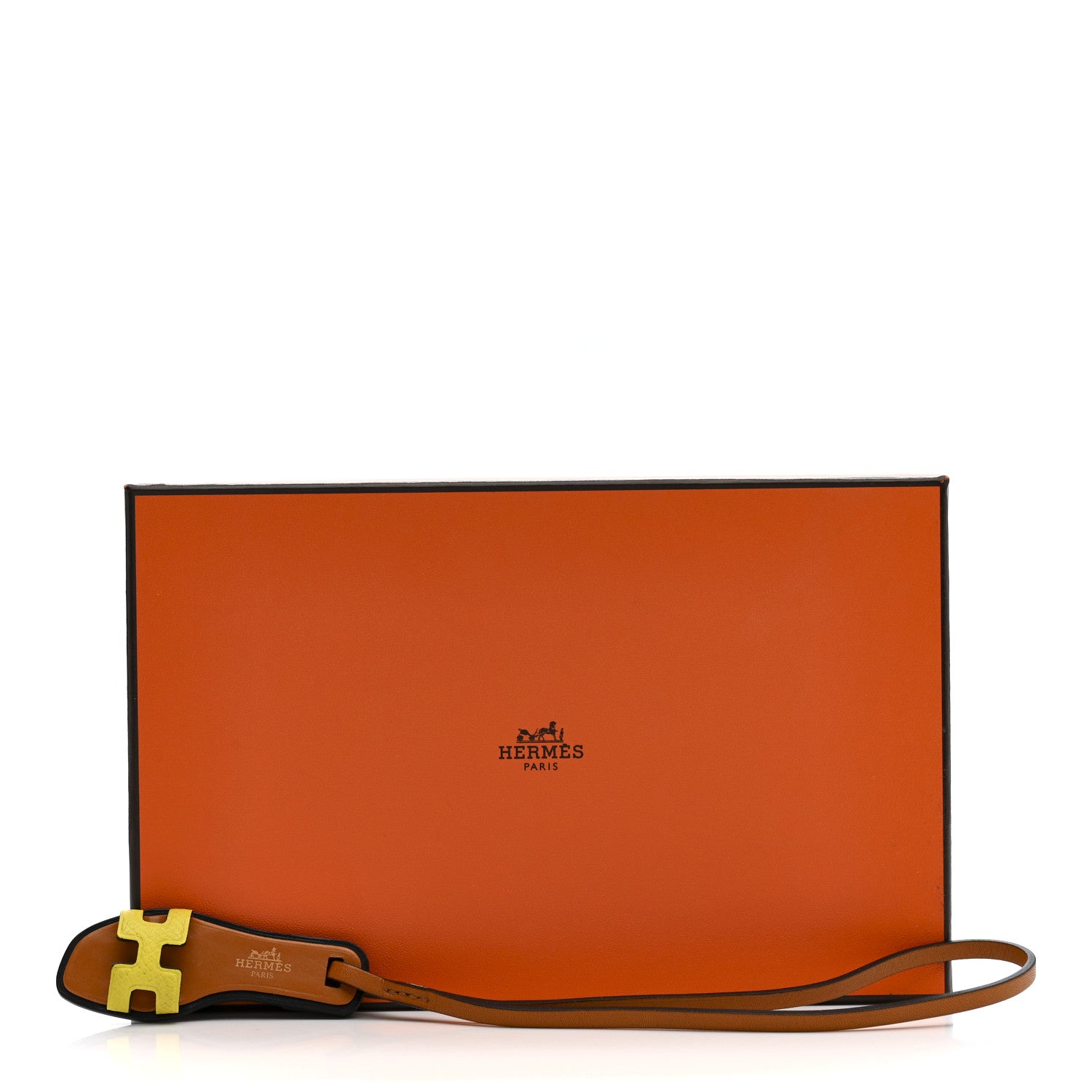 Epsom Butler Calfskin Hunter Oran Nano Bag Charm Jaune Poussin