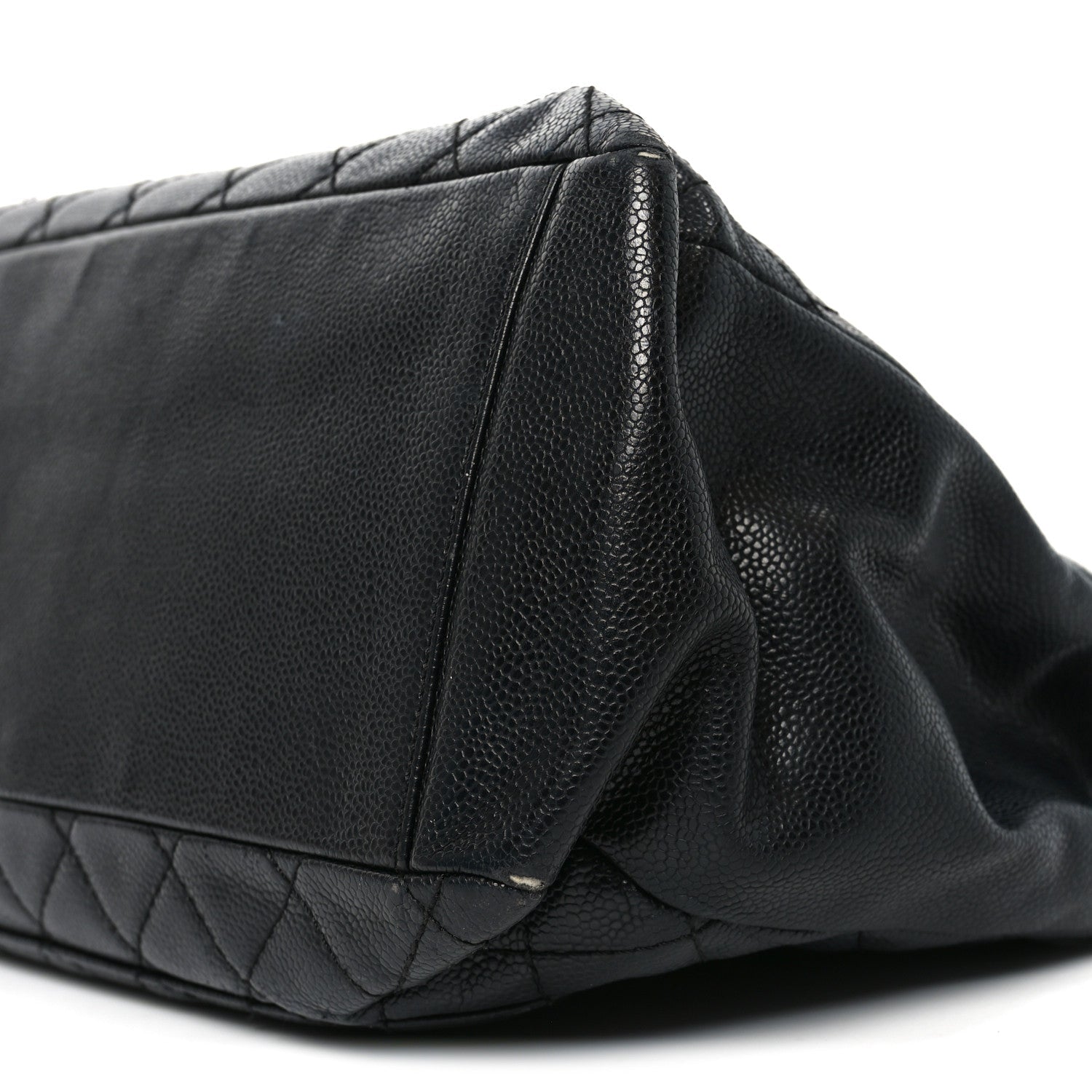 Caviar Quilted Grand Shopping Tote GST Black