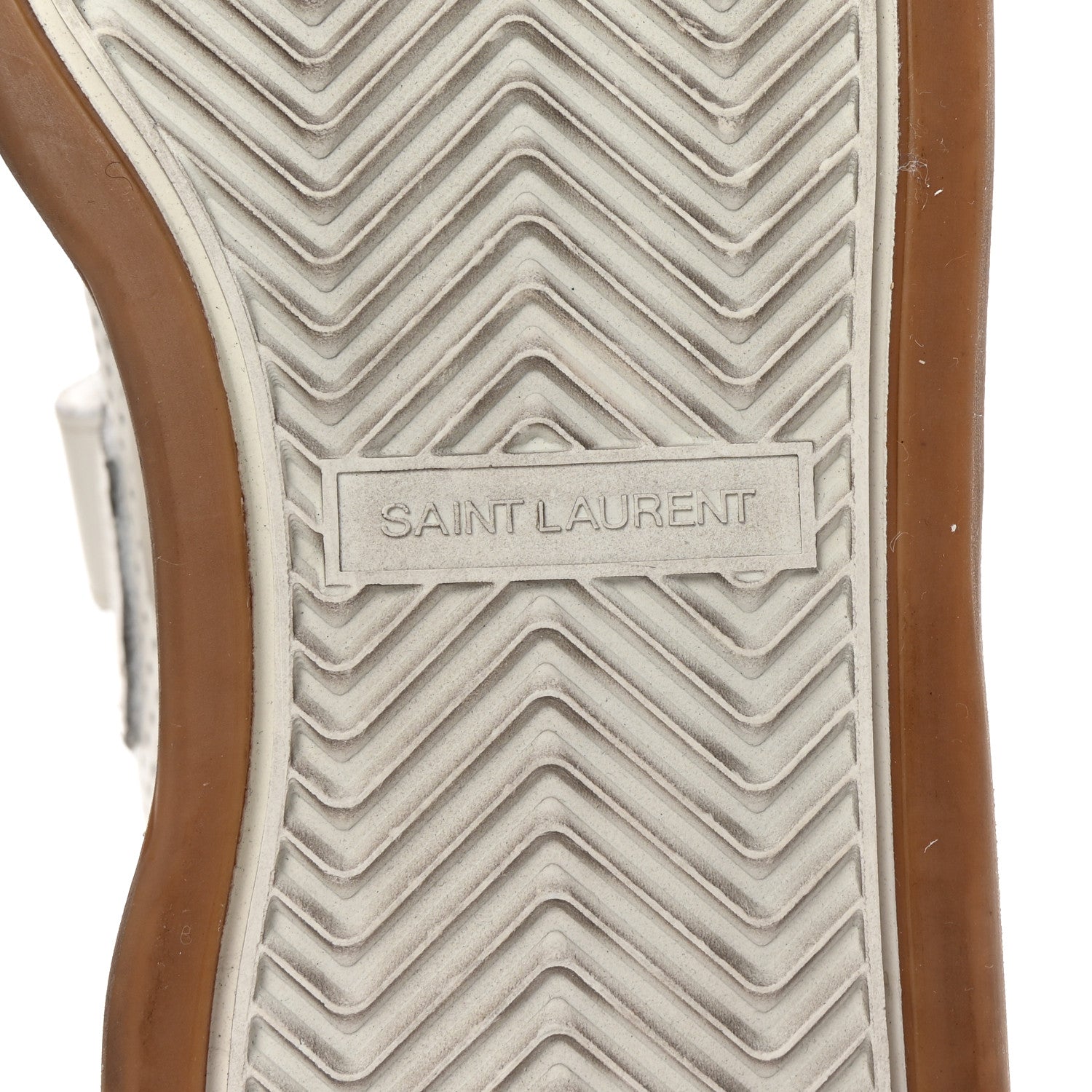Calfskin Perforated Womens SL24 Sneakers 36 White