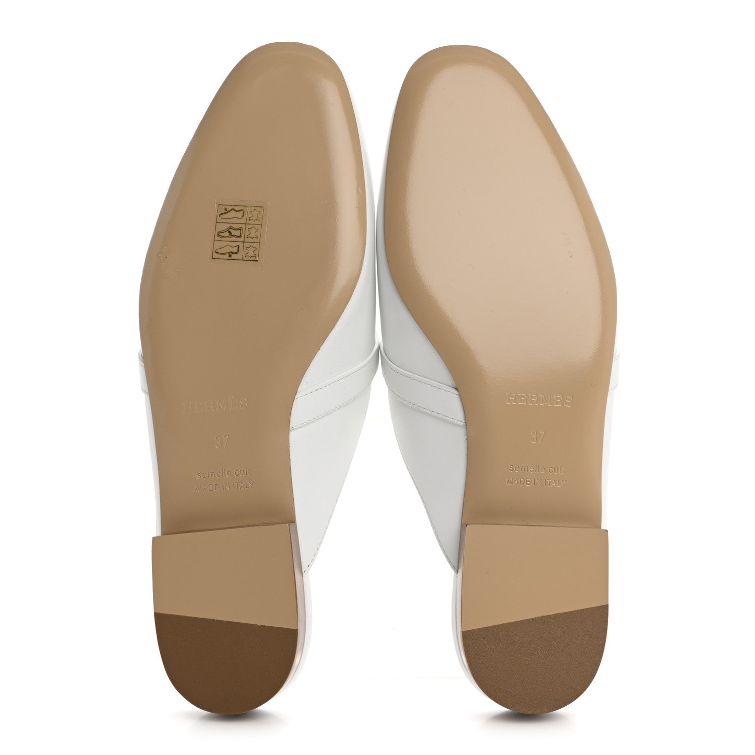Calfskin Oz Mules 37 White