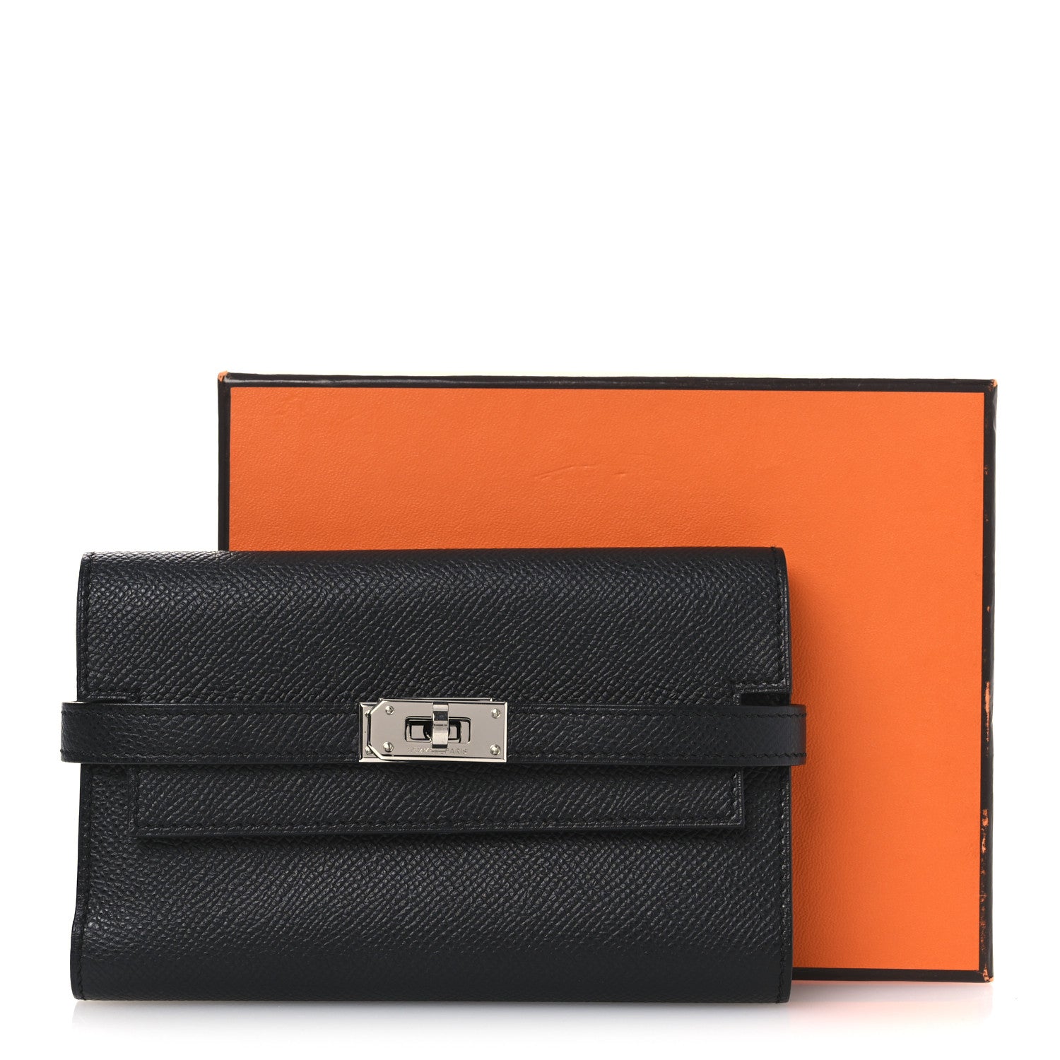 Epsom Medium Kelly Wallet Black