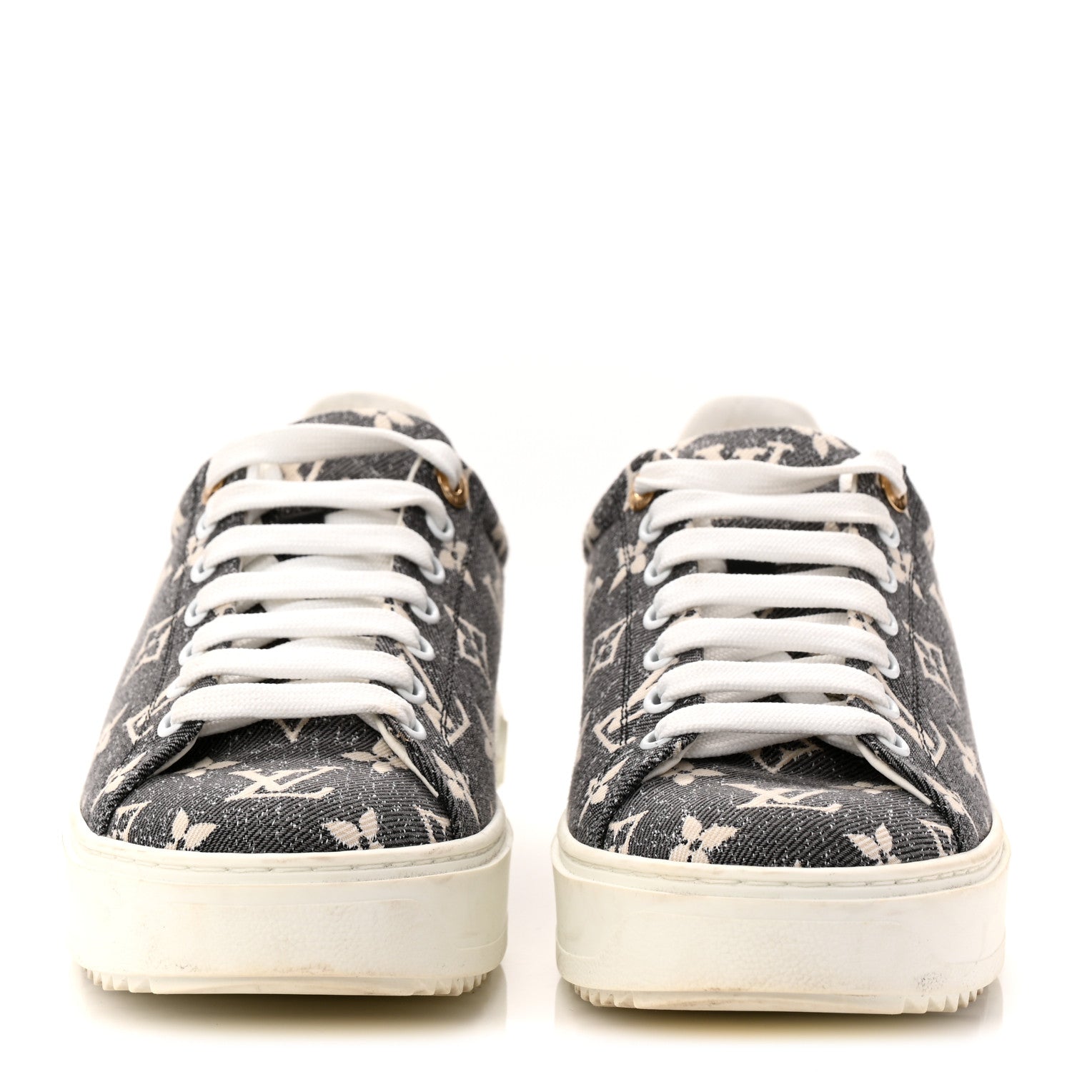 Denim Monogram Time Out Sneakers 39