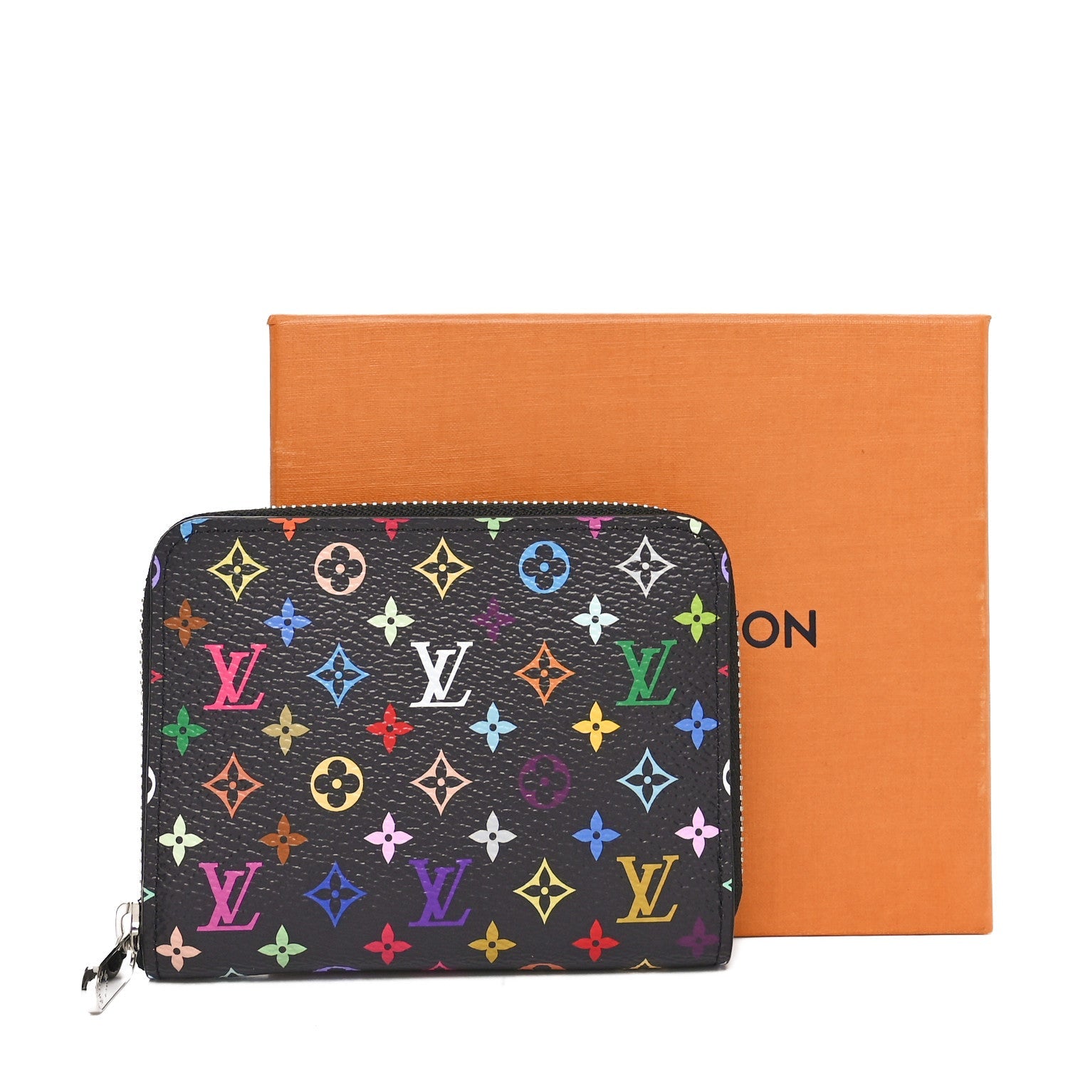 LV x TM Monogram Multicolor Zippy Coin Purse Black