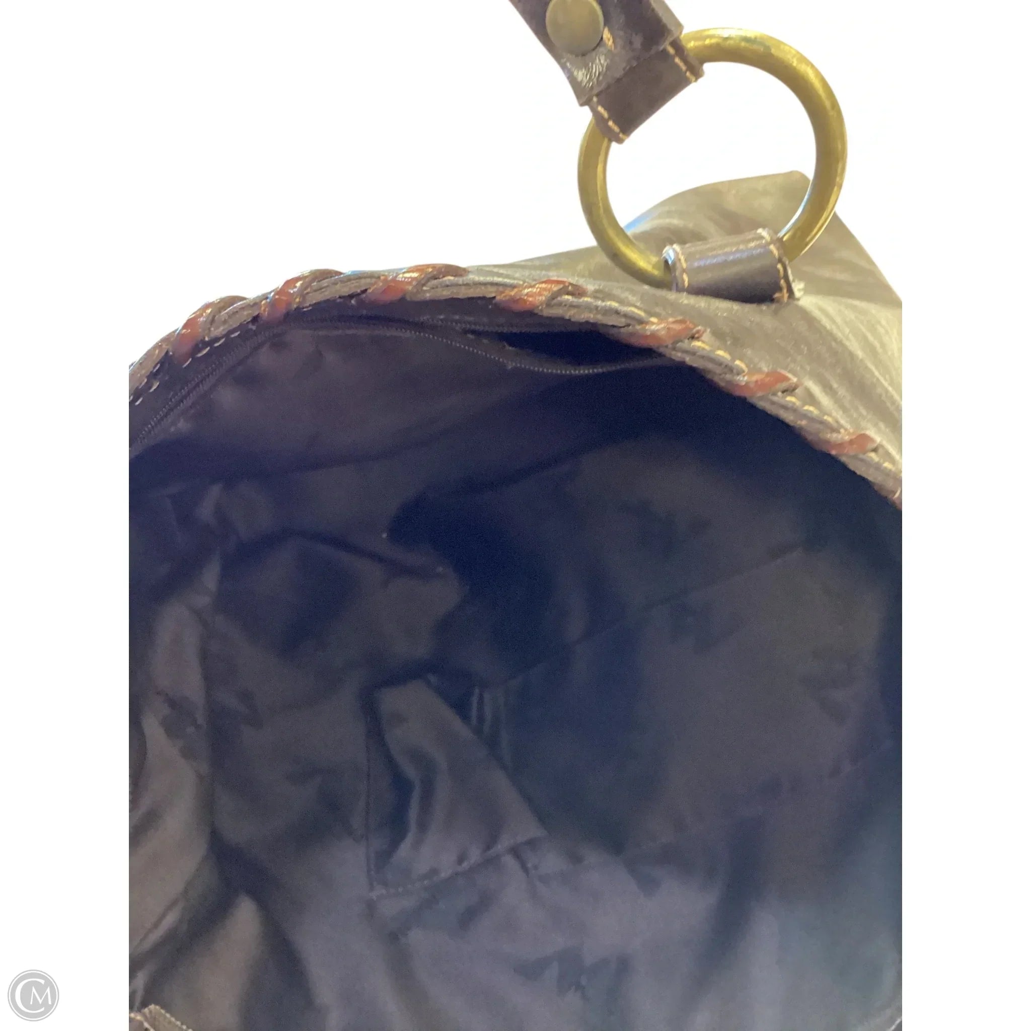 Handbag Leather By Clothes Mentor, Size: Medium