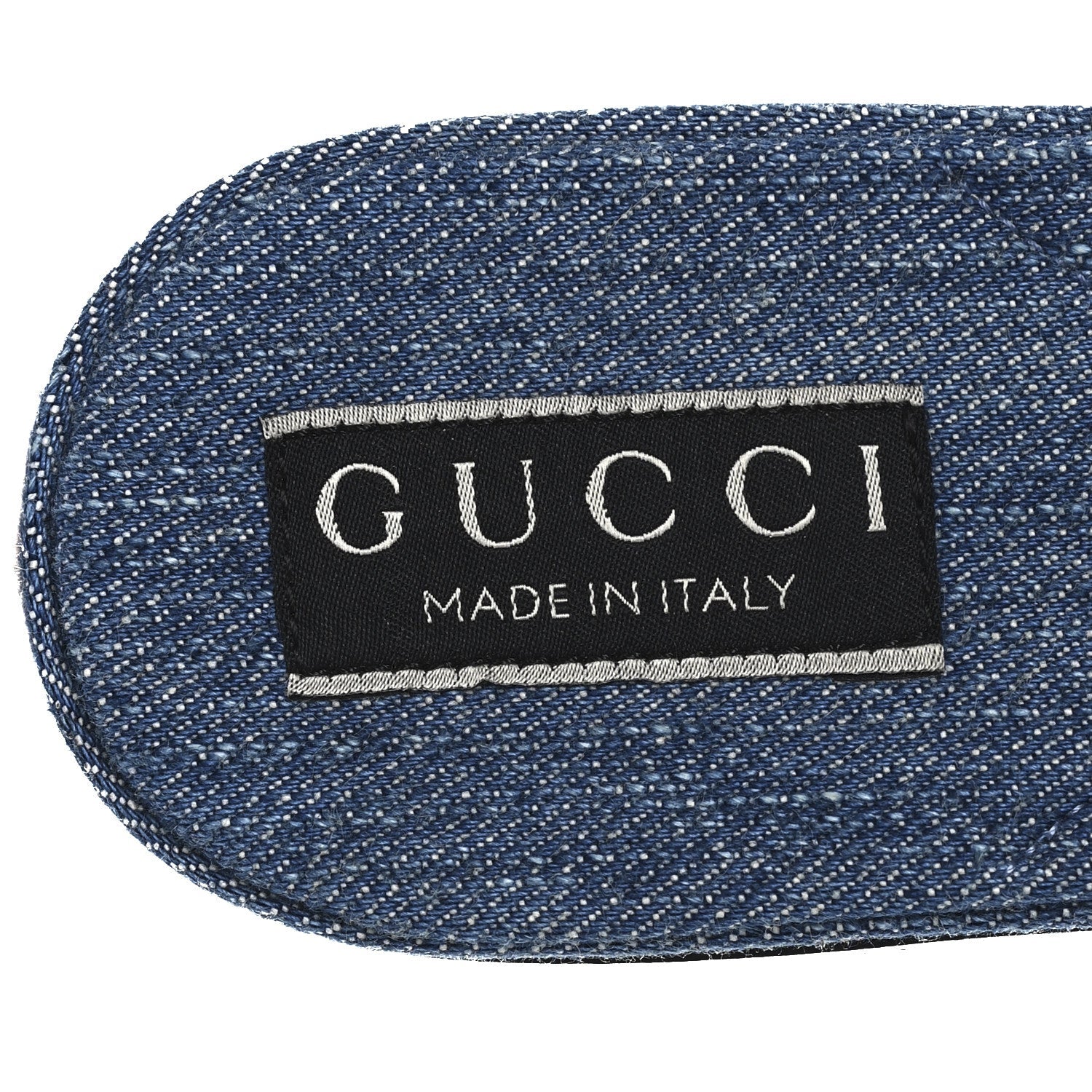 Plain Spain Denim Logo Slide Sandals 37.5 Light Blue