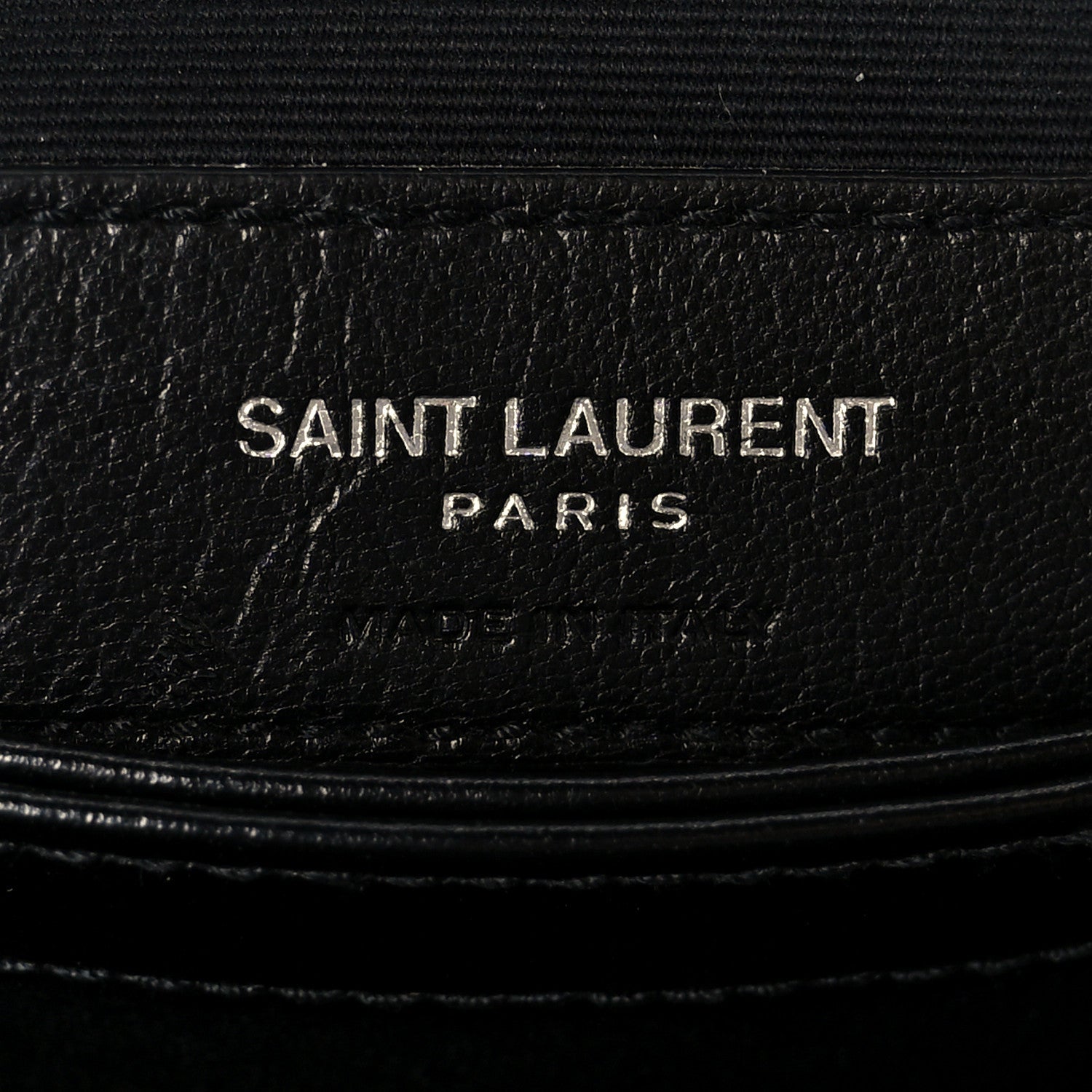 Calfskin Y Quilted Monogram Toy Loulou Crossbody Bag Black