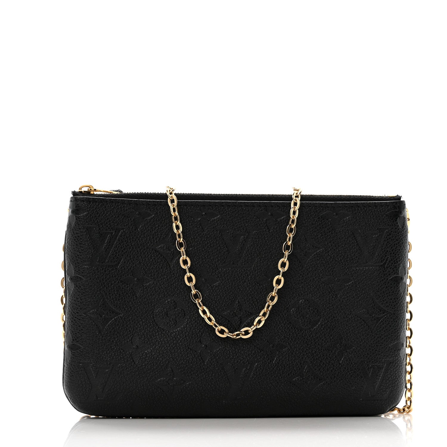 Empreinte Double Zip Pochette Black