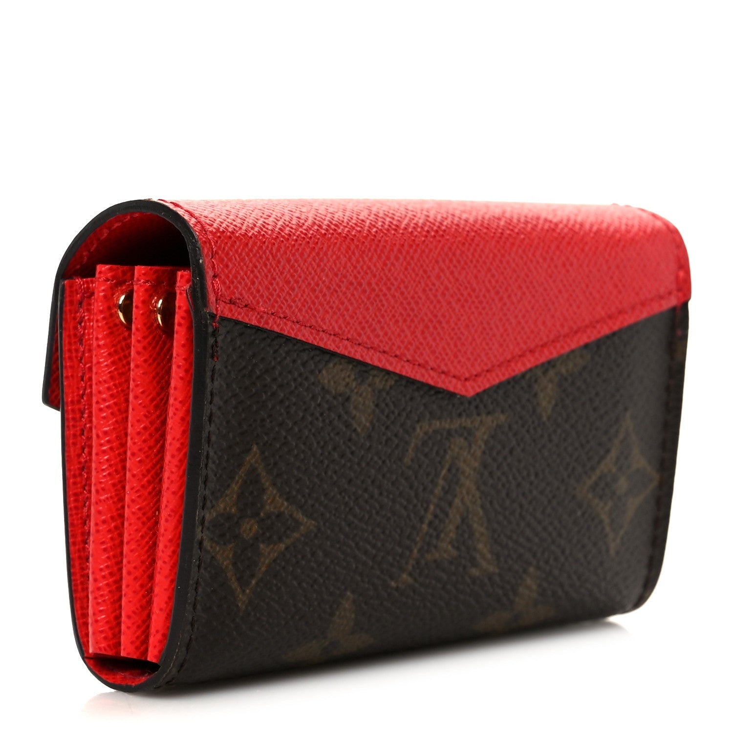 Monogram Sarah Multicartes Coquelicot