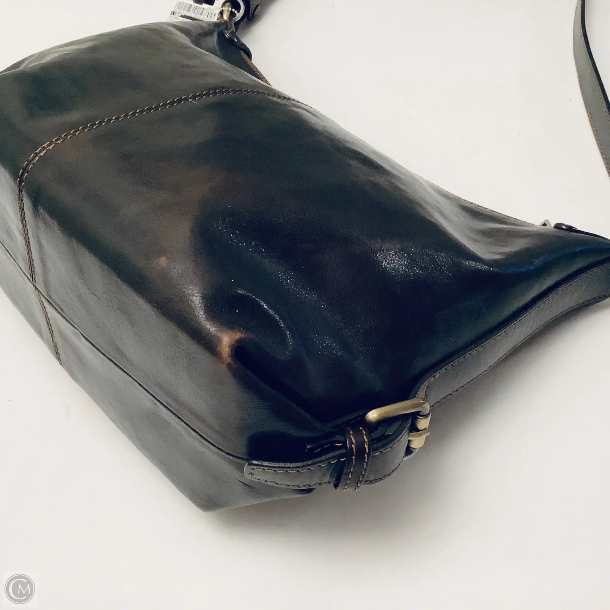 Handbag Leather By Cmb, Size: Medium