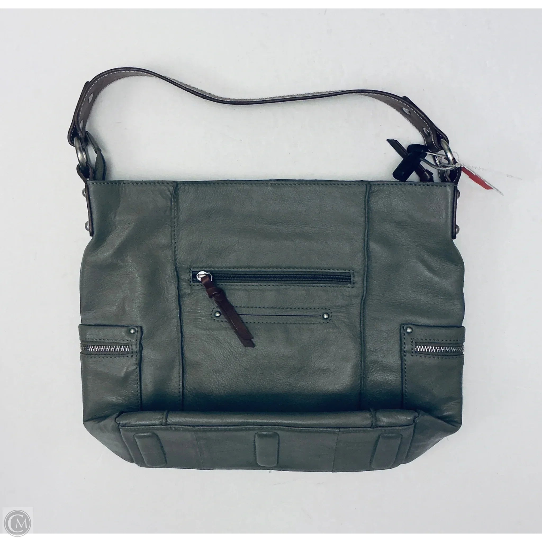 Handbag Leather By Clothes Mentor, Size: Medium