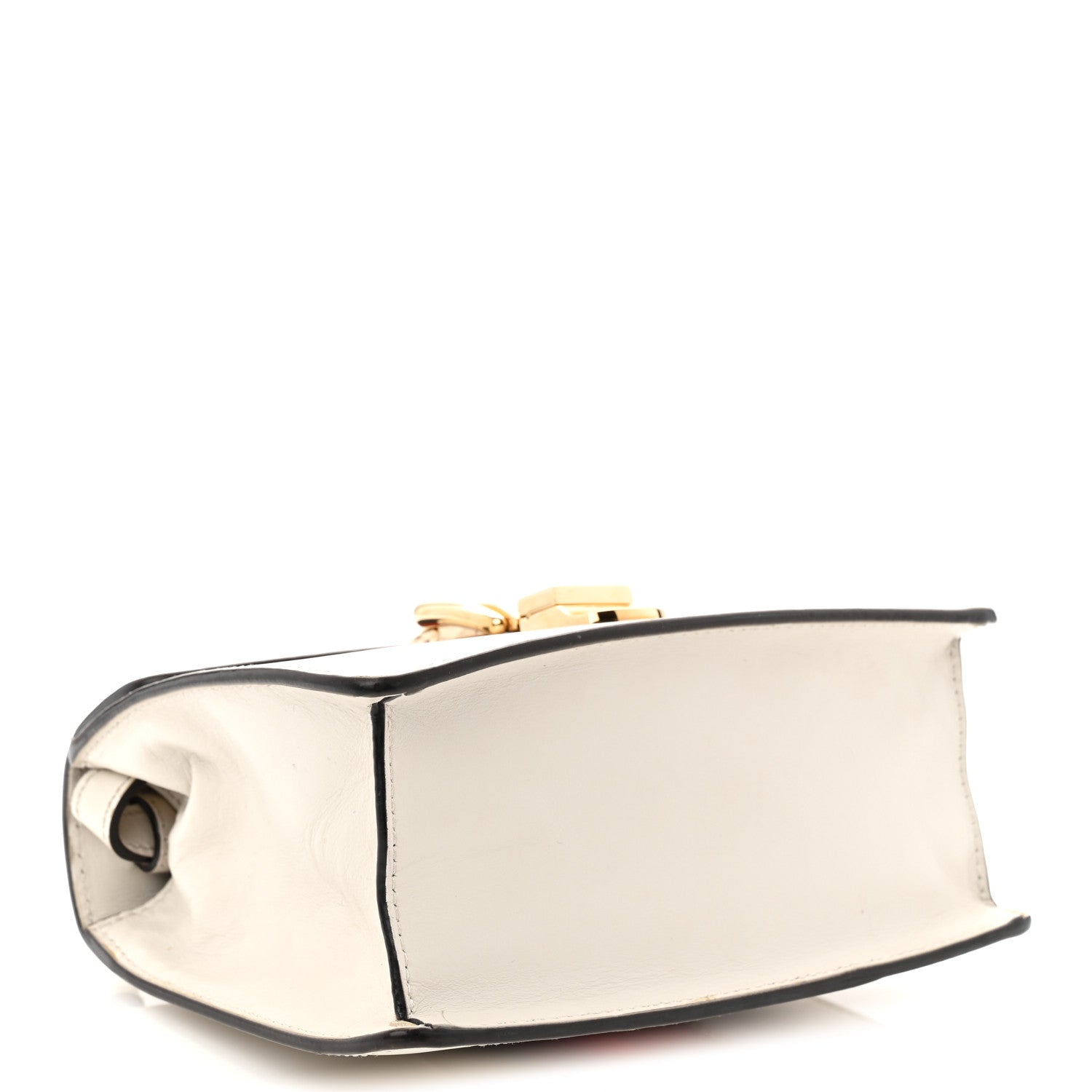 Calfskin Mini Sylvie Top Handle Bag White