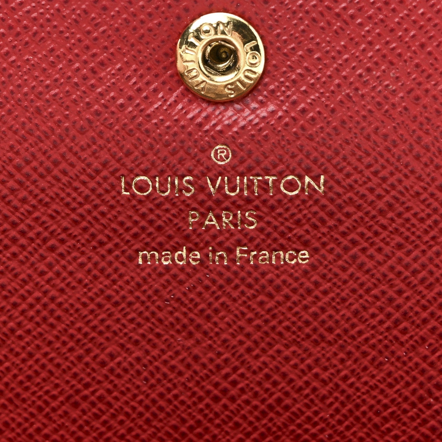 Damier Ebene Emilie Wallet Red