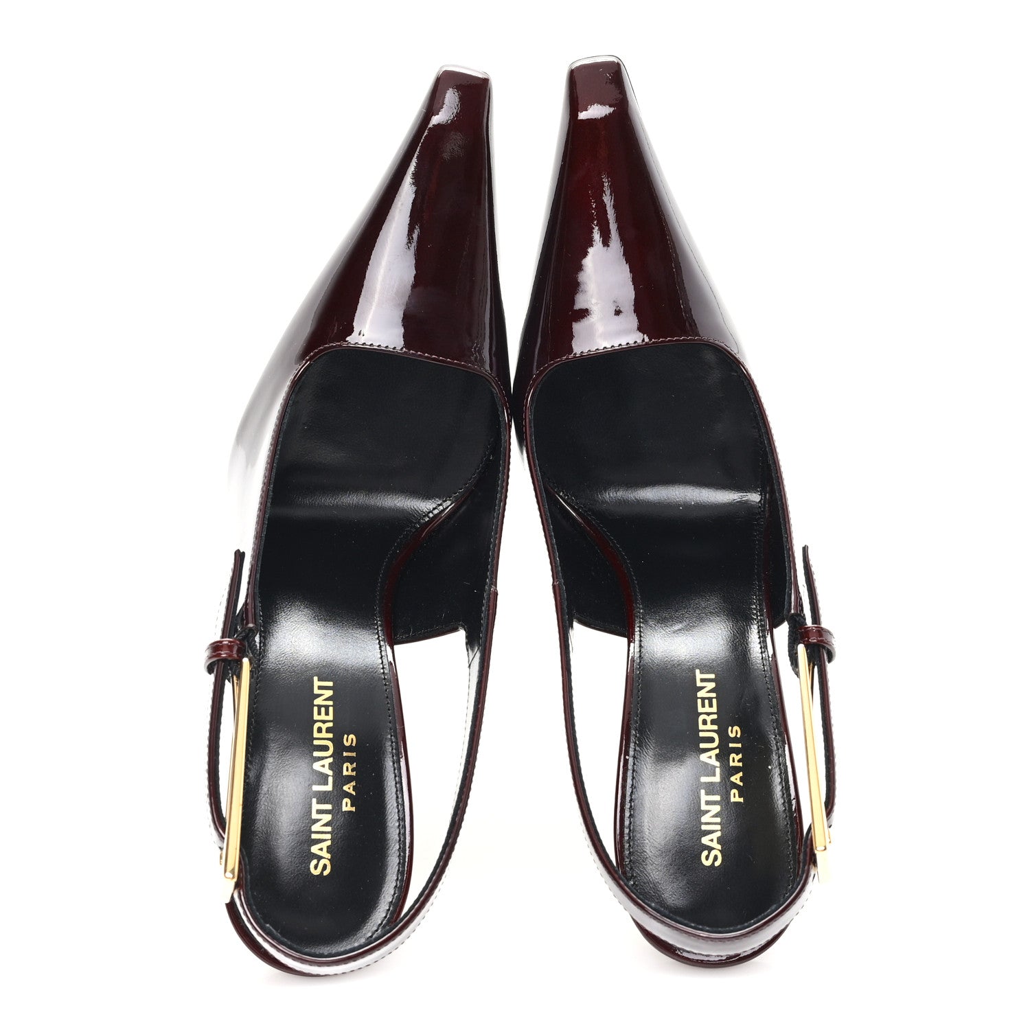 Vernice Gloss Lee 110 Slingback Pumps 36.5 Marron Glacé
