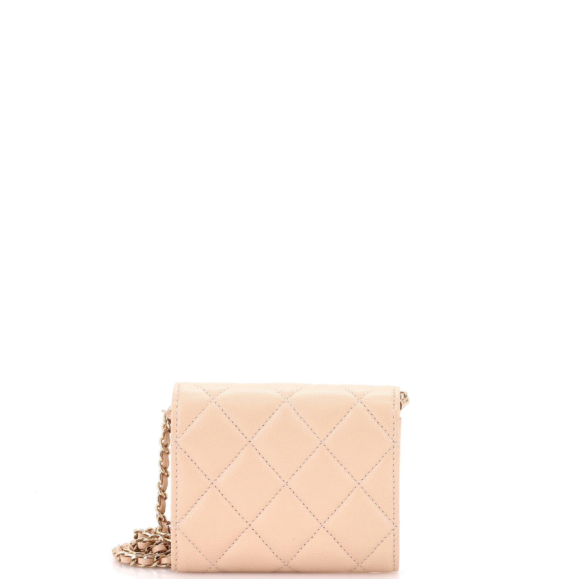 Coco Candy Card Holder on Chain Quilted Caviar