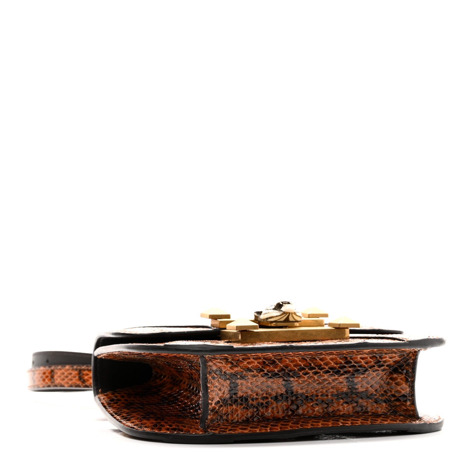 Elaphe Radiata Crystal Small Osiride Shoulder Bag Bright Cuir Ruby