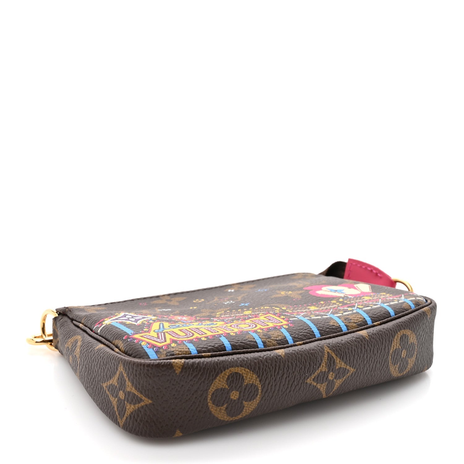 Monogram 2020 Christmas Animation Roller Coaster Mini Pochette Accessories Pivoine