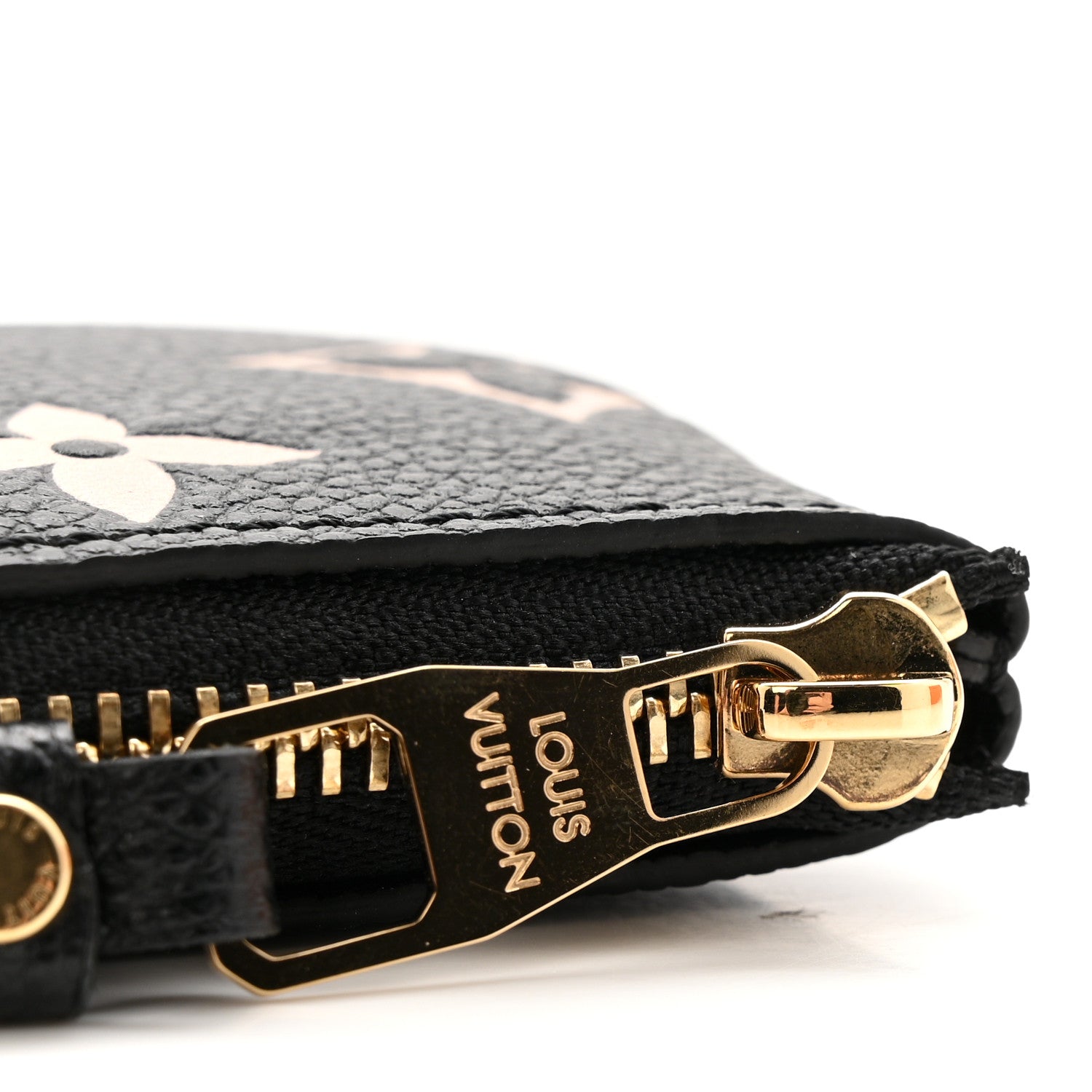 Empreinte Monogram Giant Key Pouch Black Beige