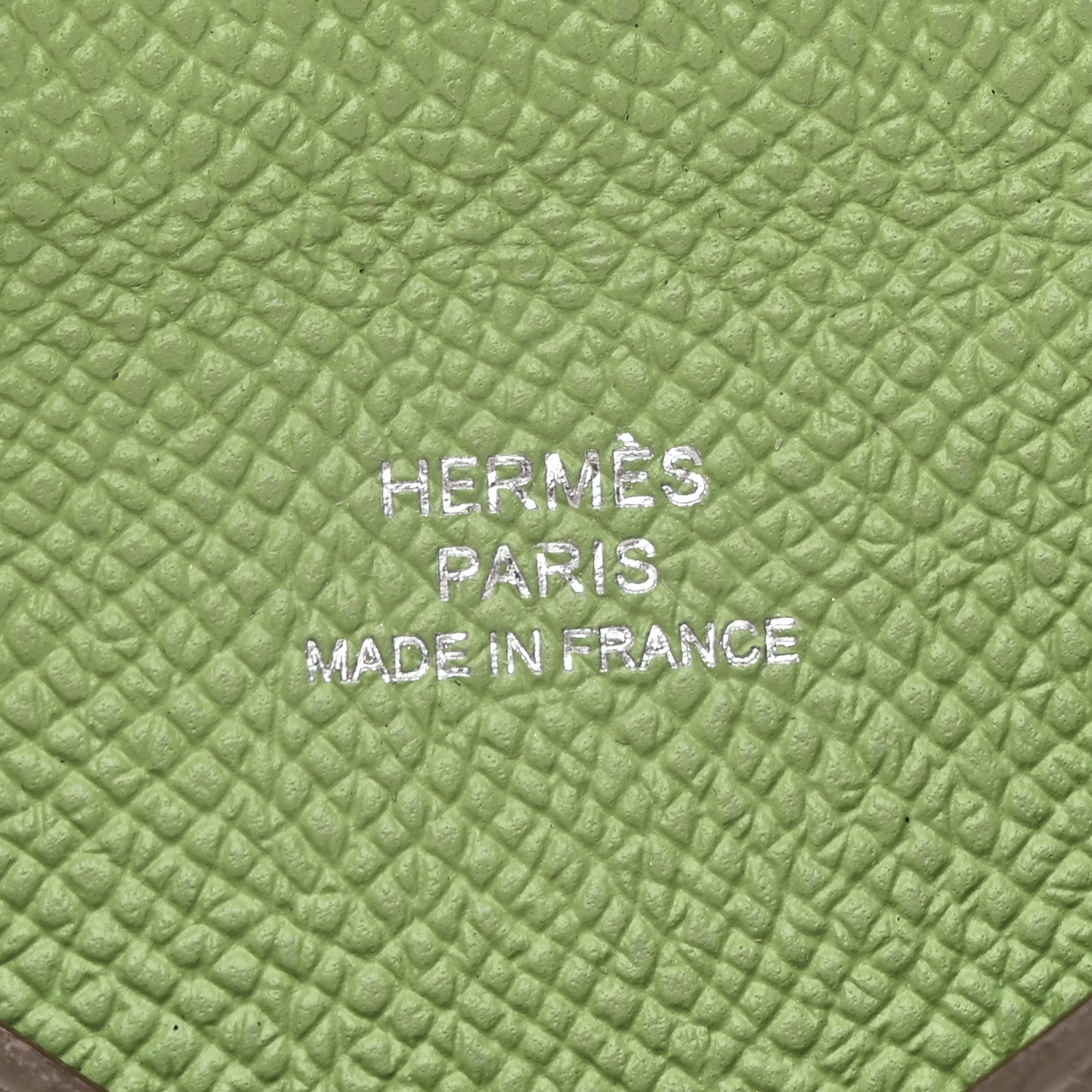 Epsom Verso Calvi Card Case Etain Vert Criquet