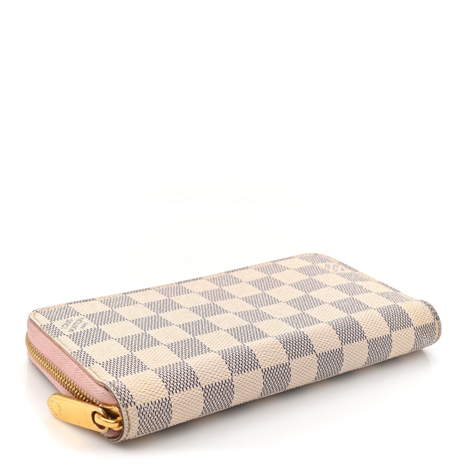 Damier Azur Zippy Wallet Rose Ballerine