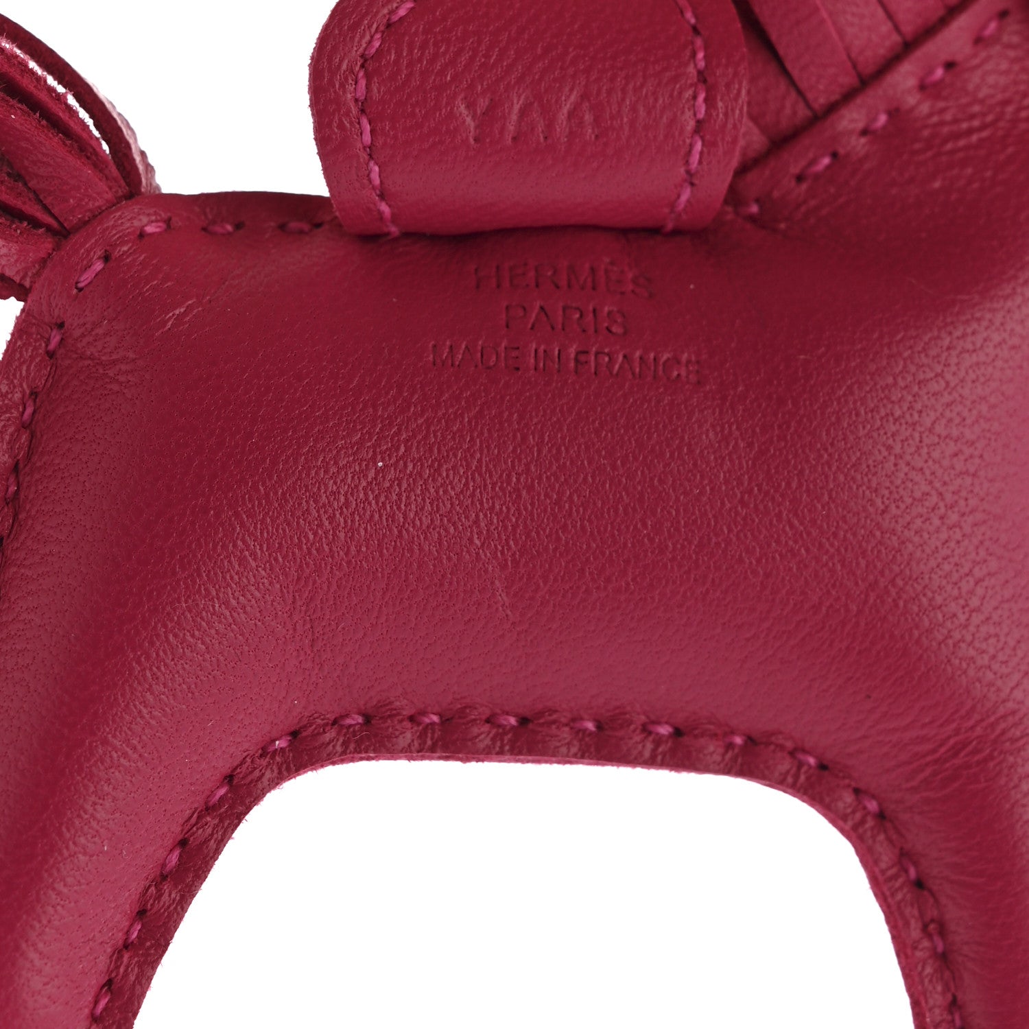 Milo Lambskin Grigri Rodeo Horse Bag Charm PM Rose Mexico