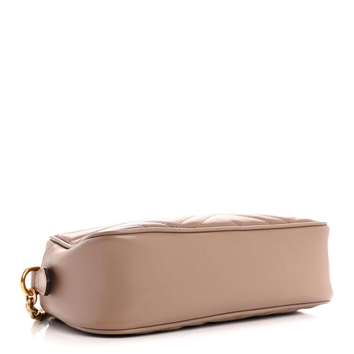 Calfskin Matelasse Small GG Marmont Chain Shoulder Bag Porcelain Rose
