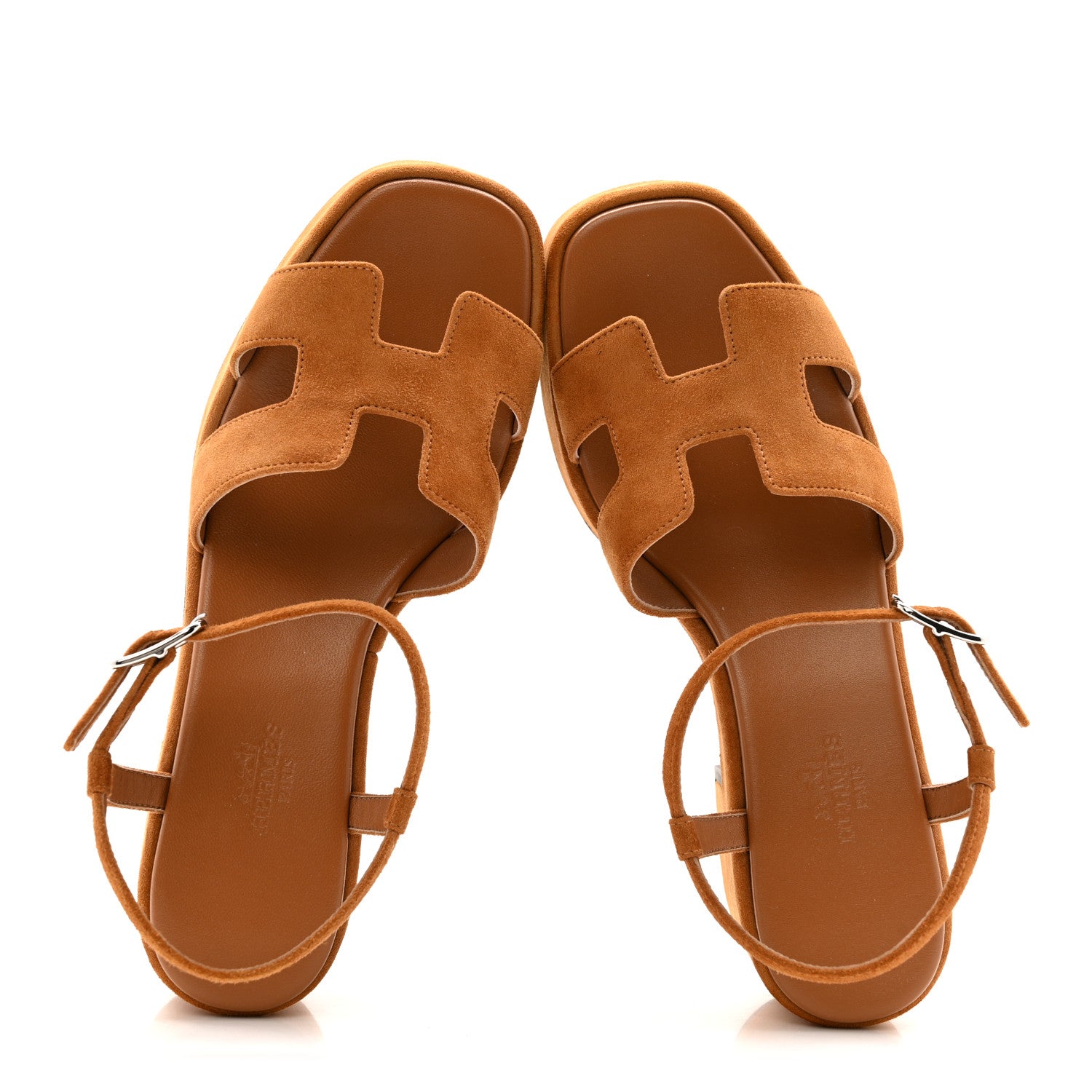 Suede Goatskin Jam 30 Sandals 36.5 Naturel
