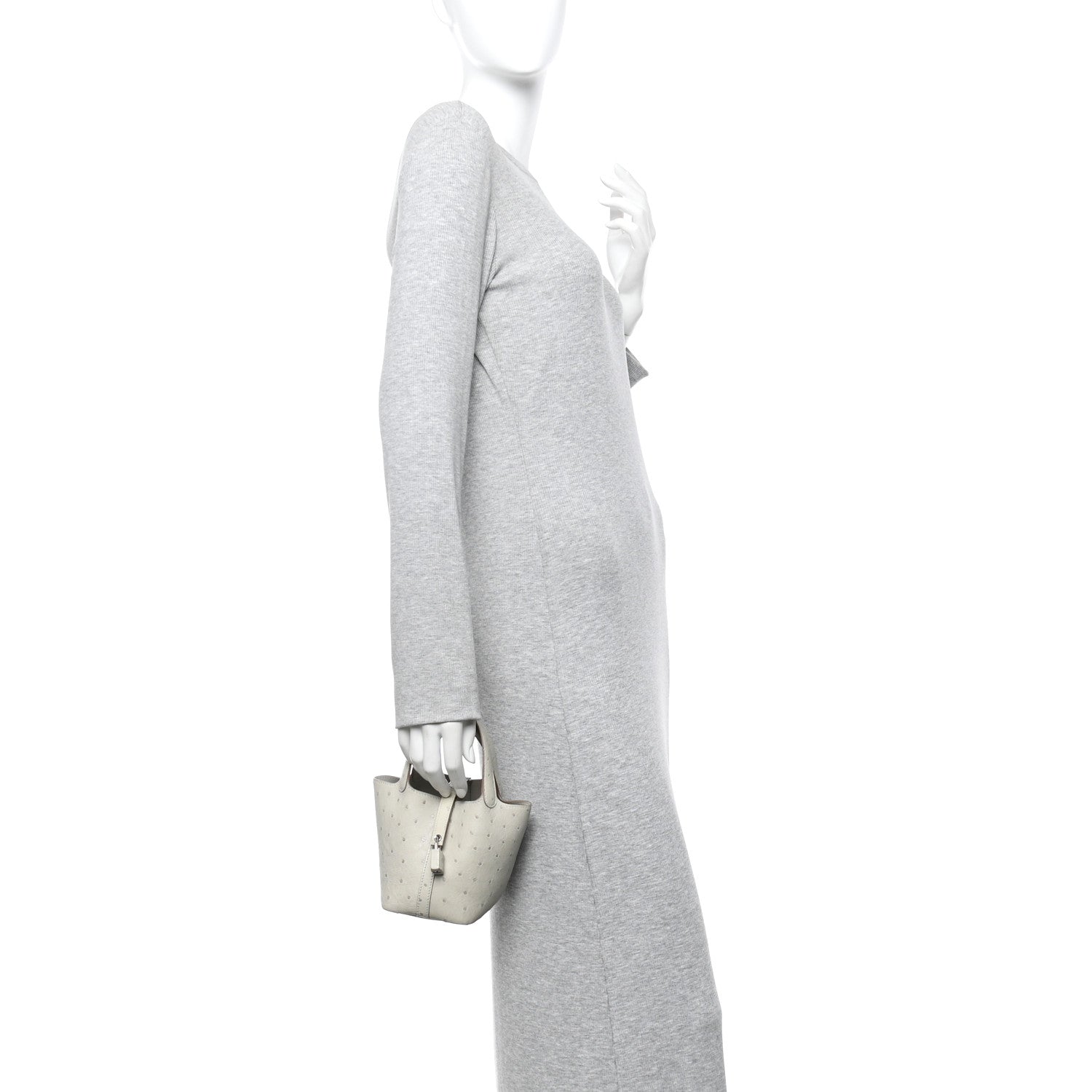 Ostrich Micro Picotin Lock Gris Perle