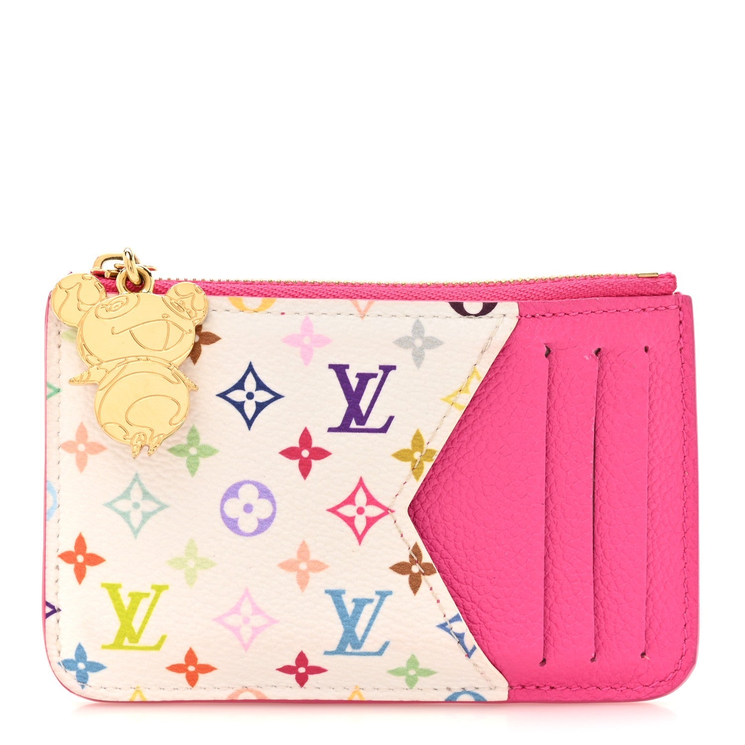 LV X TM Monogram Romy Card Holder Kawaii Pink