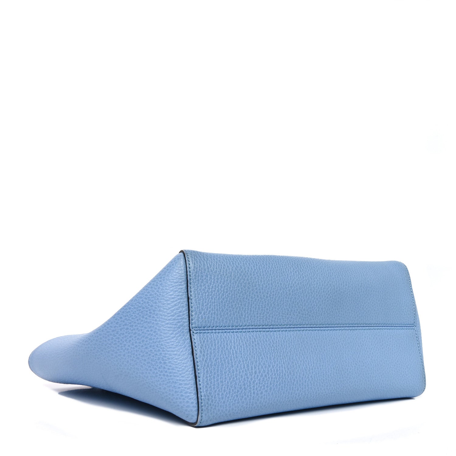 Dollar Calfskin Small Swing Tote Mineral Blue