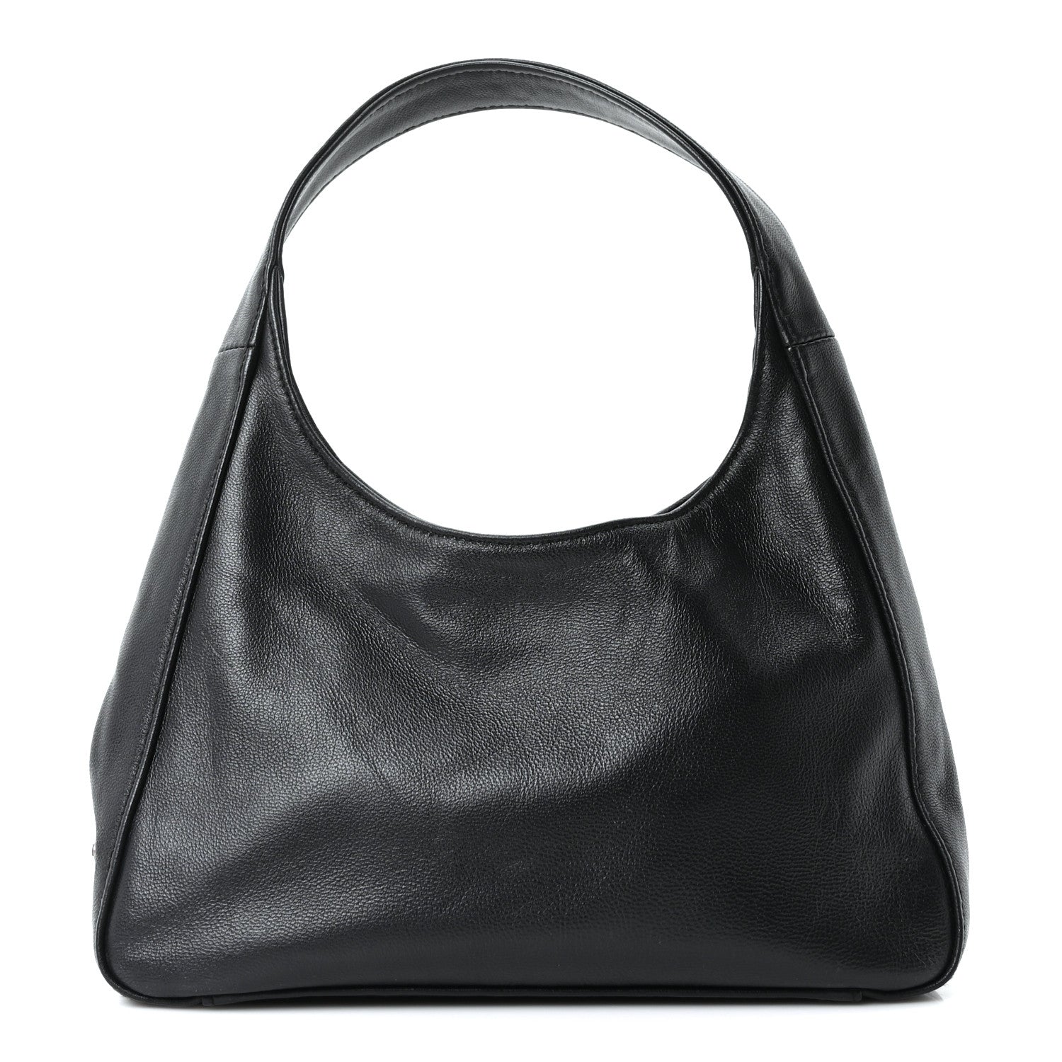 Nappa Mini Triangle Hobo Black
