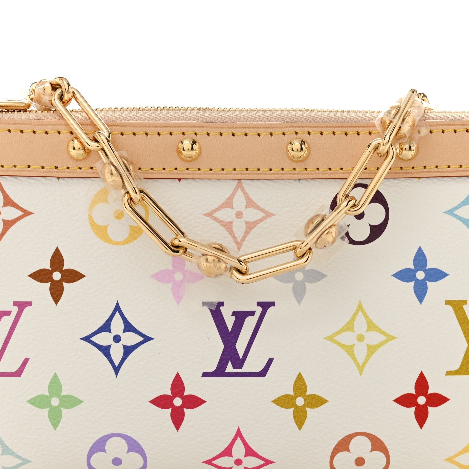 LV X TM Monogram Multicolor Pochette Accessories White