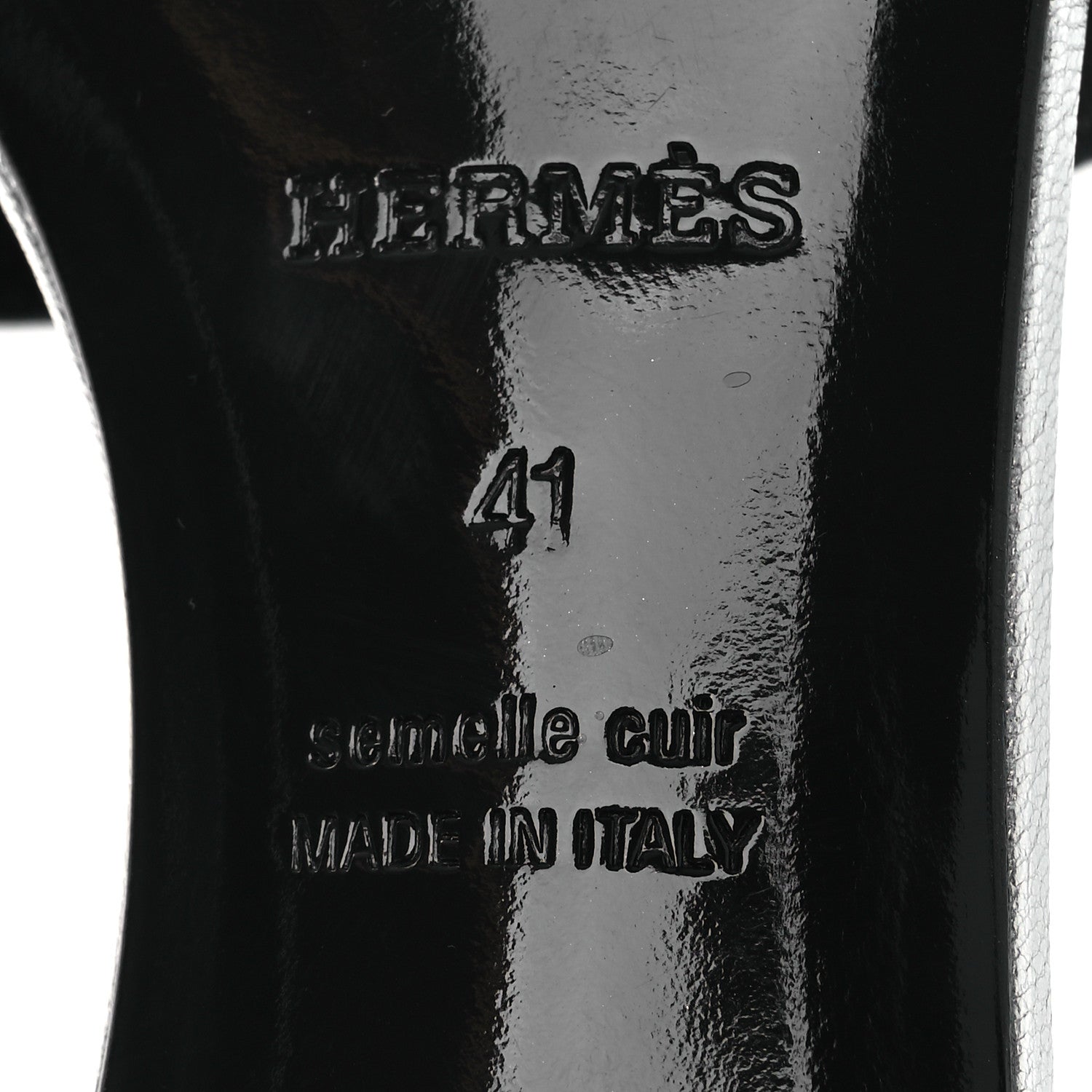 Metallic Nappa Oasis Sandals 41 Argent