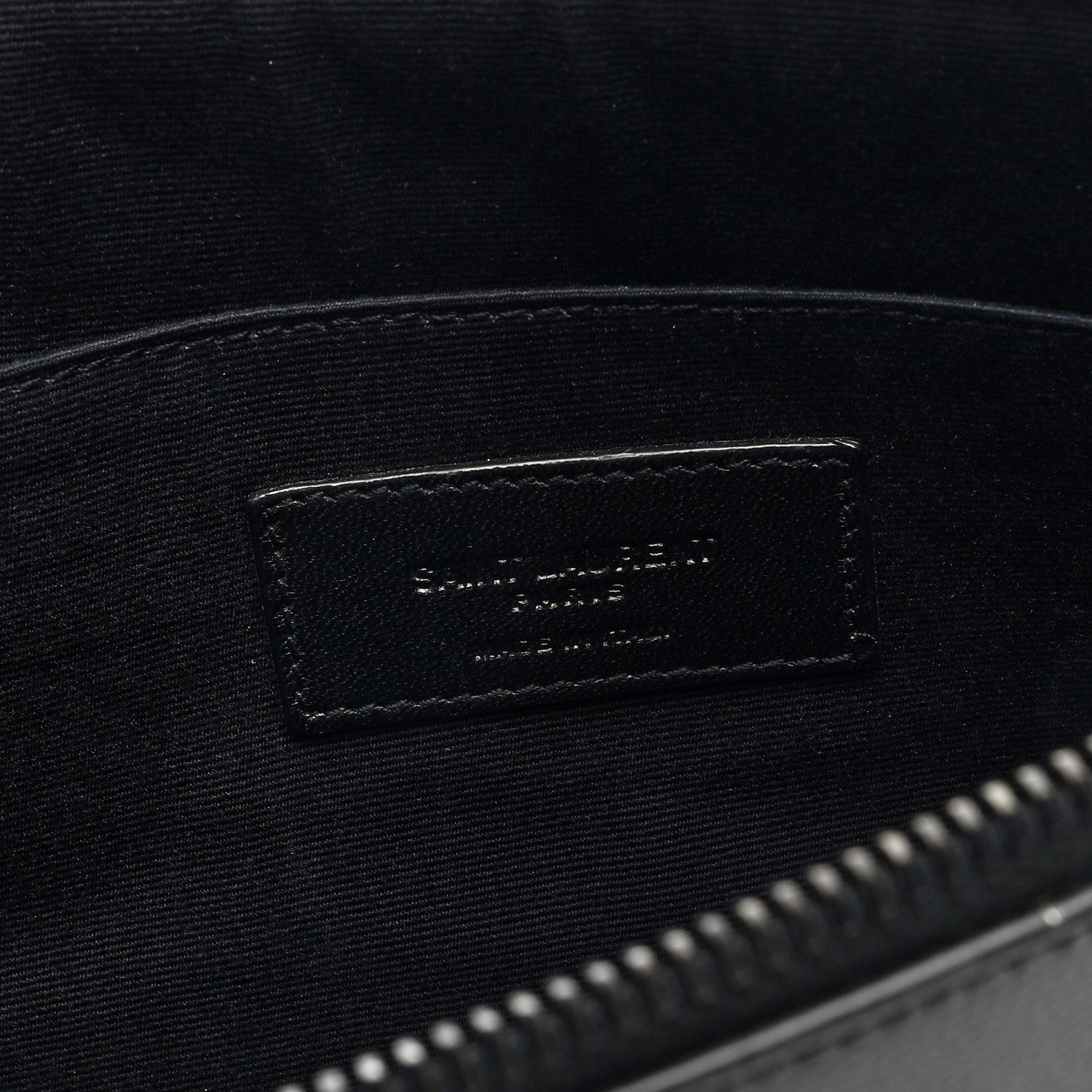 Grain de Poudre Zipped Document Holder Black