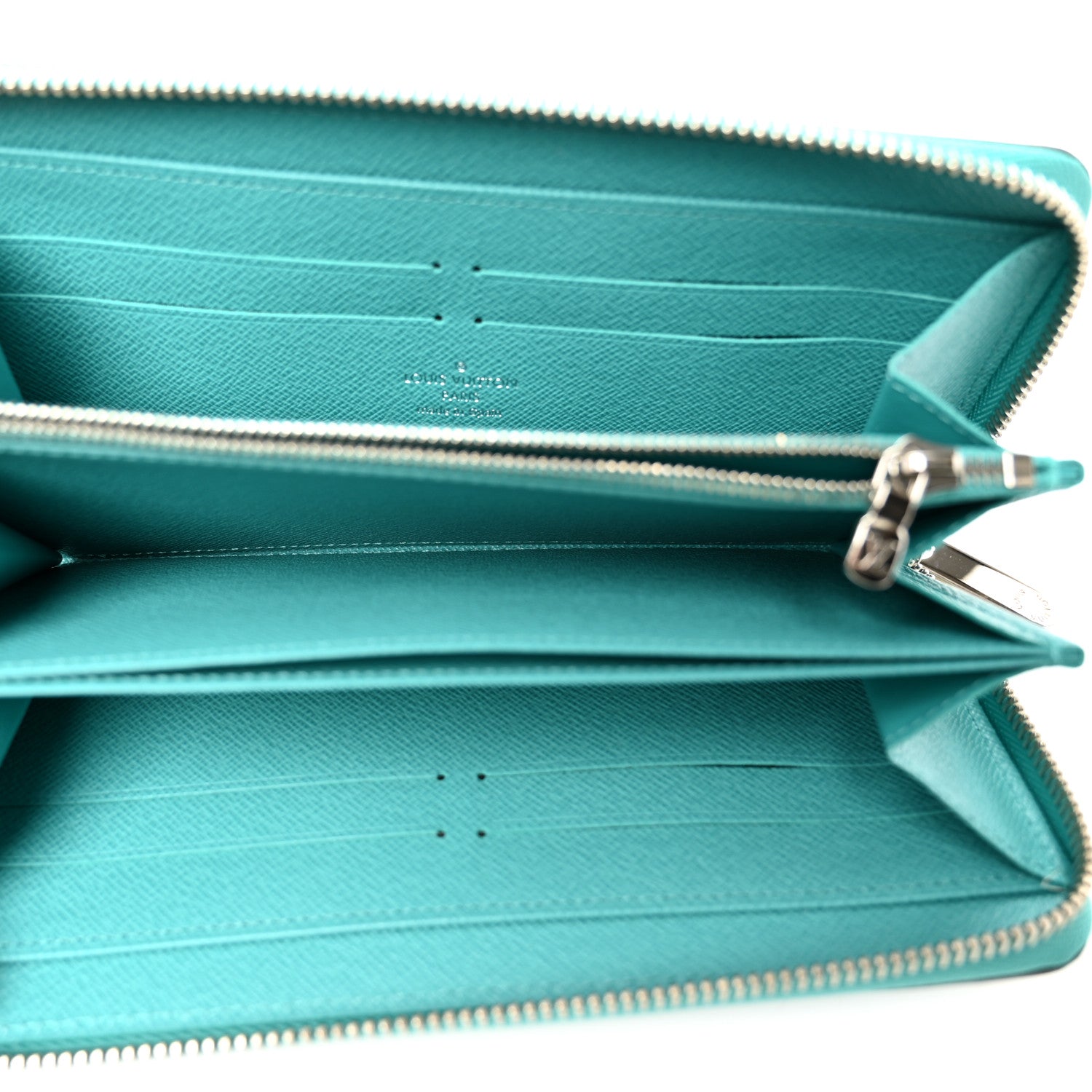 Epi Zippy Wallet Turquoise